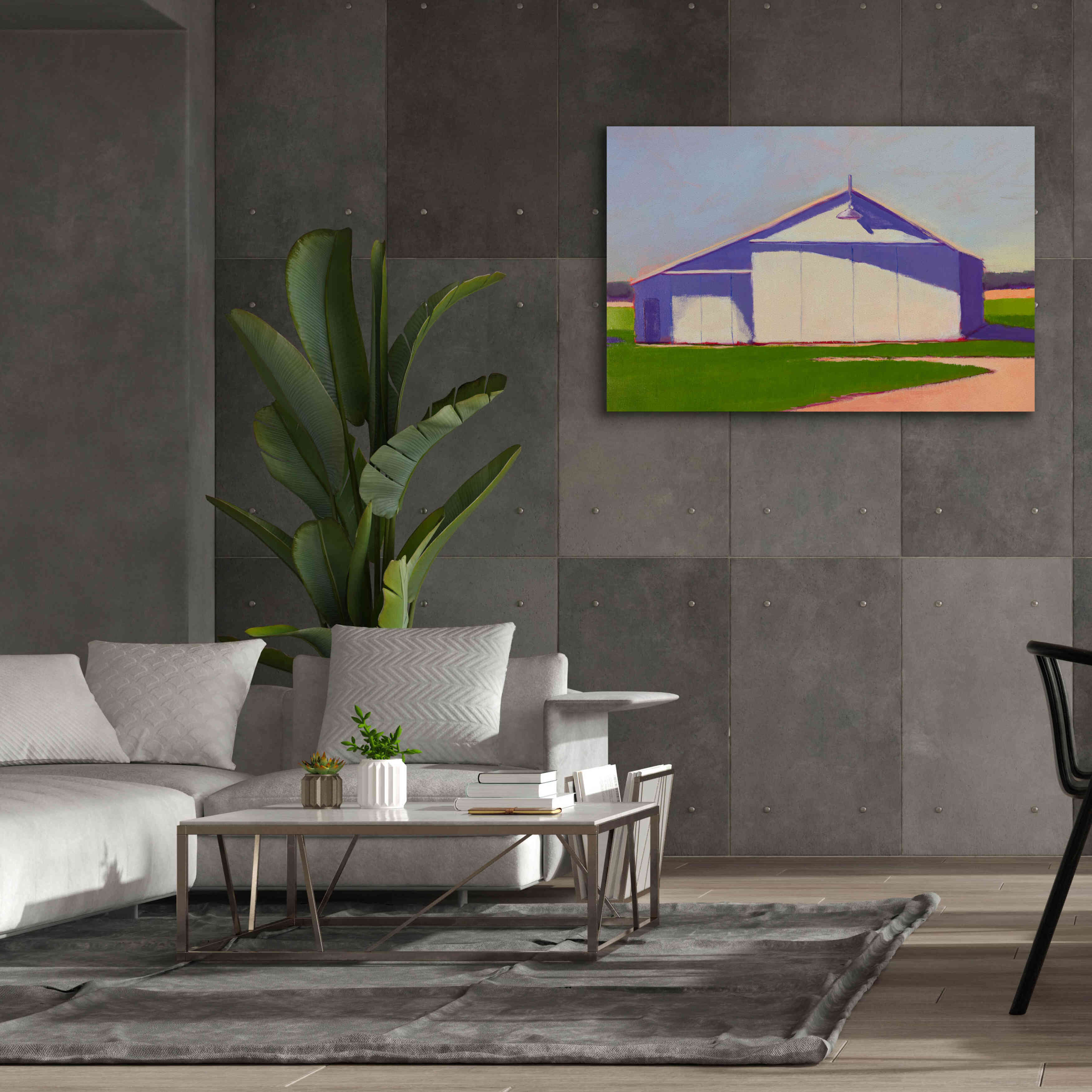 'Bucolic Structure VIII' by Carol Young, Giclee Canvas Wall Art,60x40