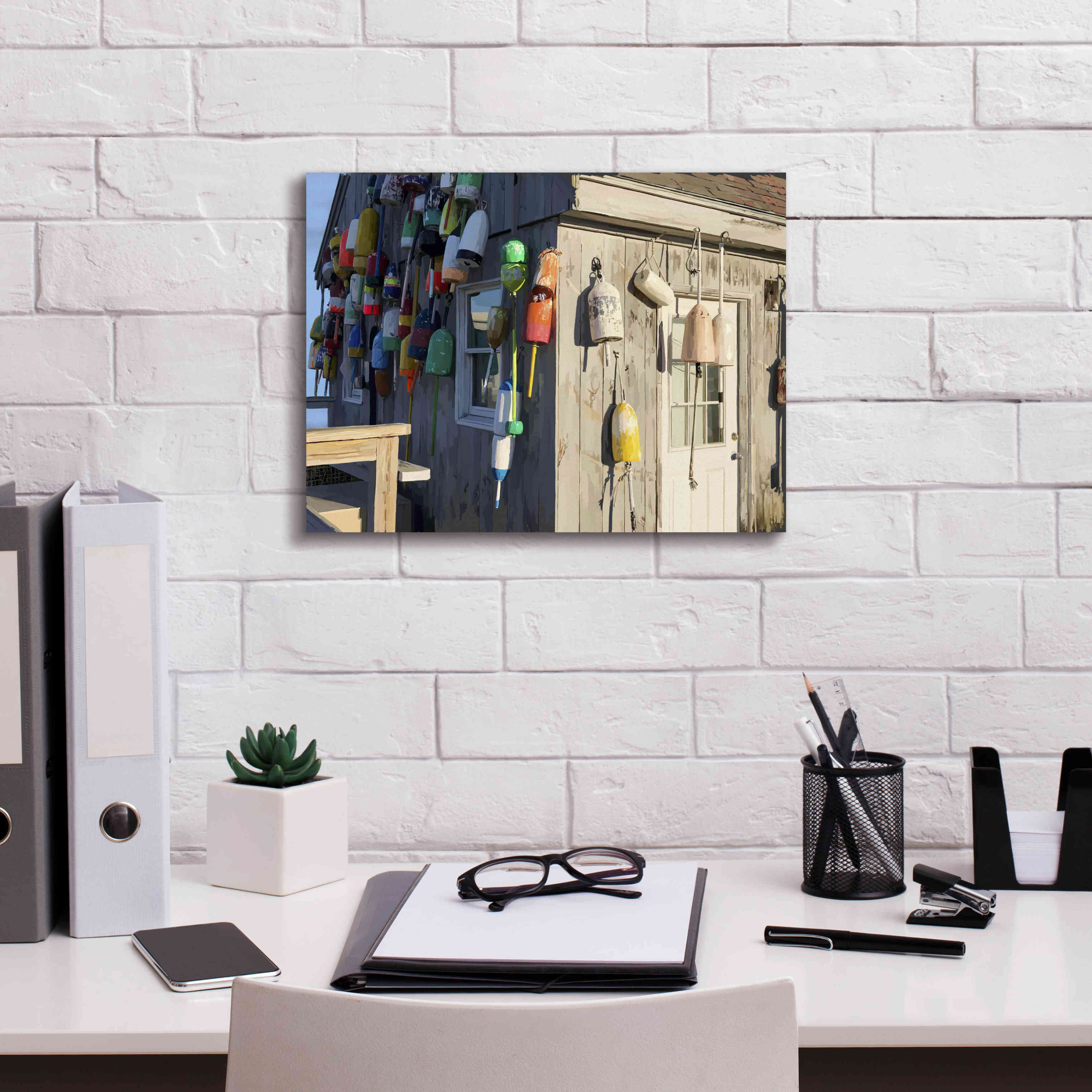 'Hut on Badgers Island I' by Emily Kalina, Giclee Canvas Wall Art,16x12