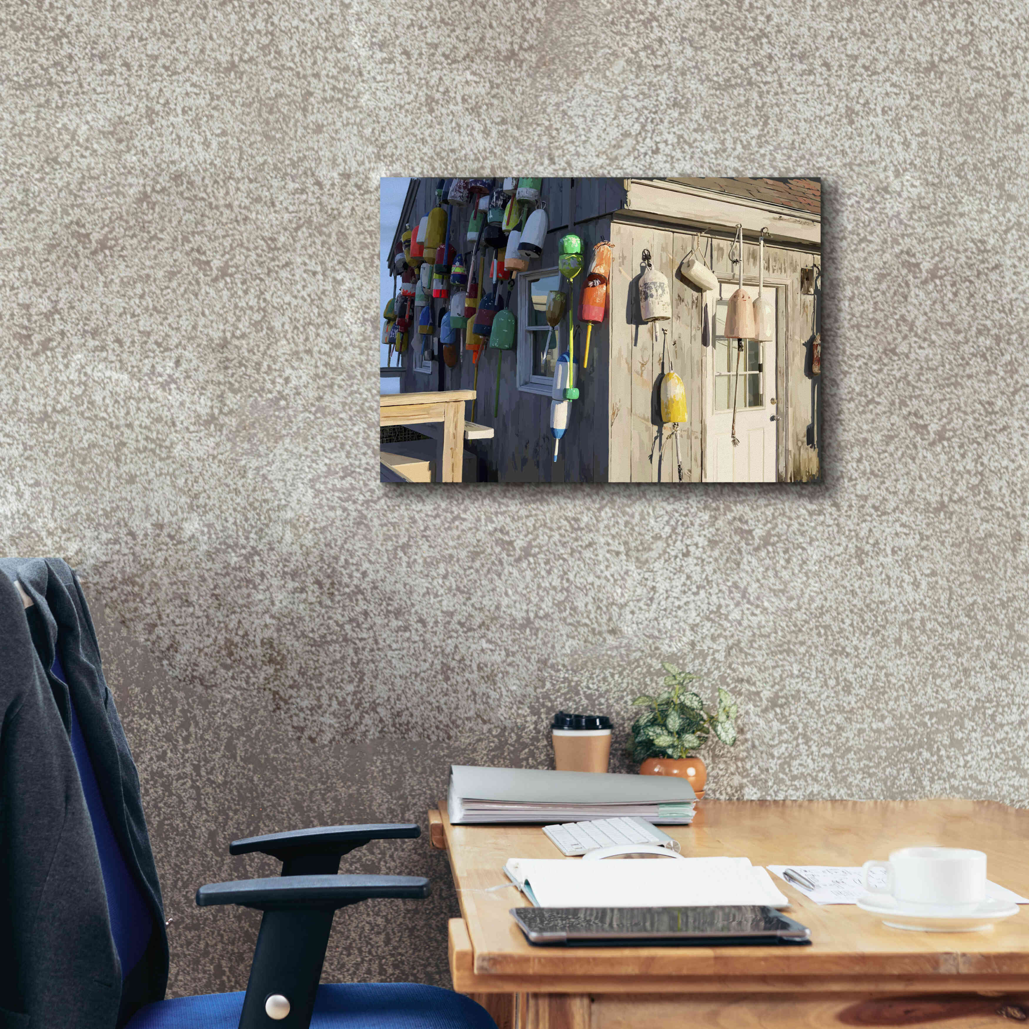 'Hut on Badgers Island I' by Emily Kalina, Giclee Canvas Wall Art,24x20