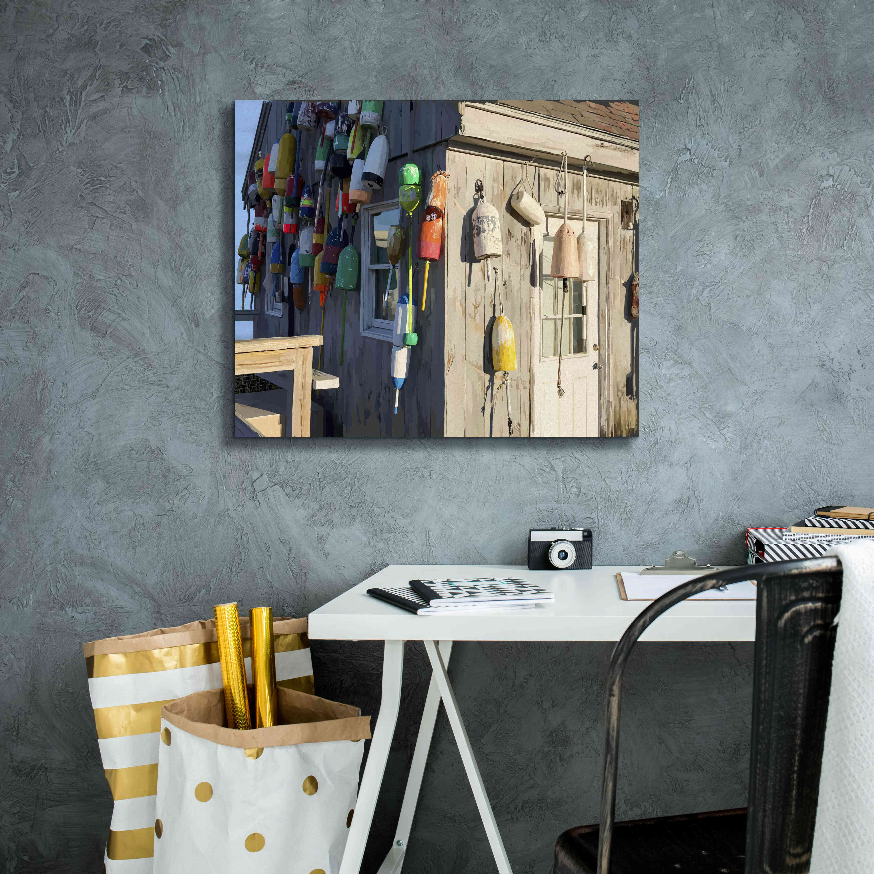 'Hut on Badgers Island I' by Emily Kalina, Giclee Canvas Wall Art,24x20