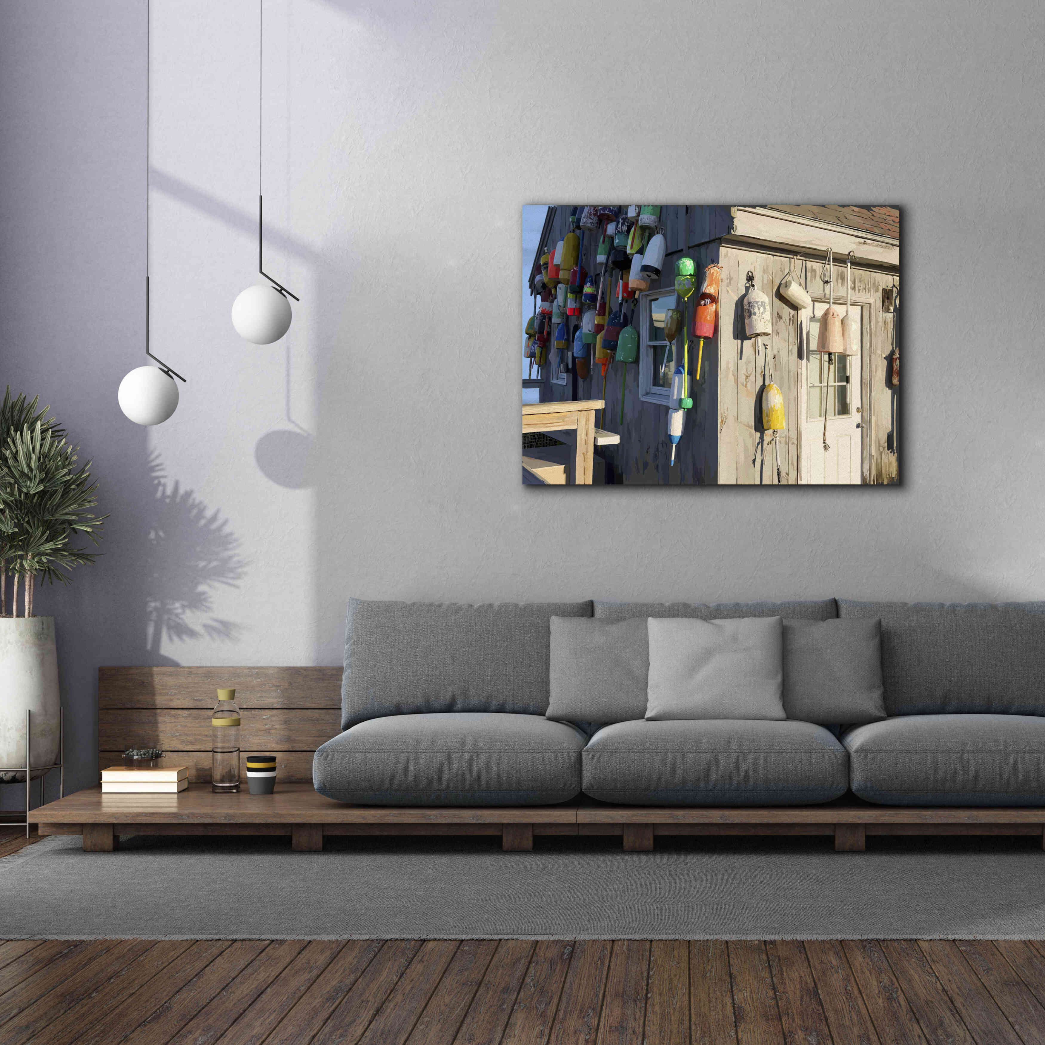 'Hut on Badgers Island I' by Emily Kalina, Giclee Canvas Wall Art,54x40