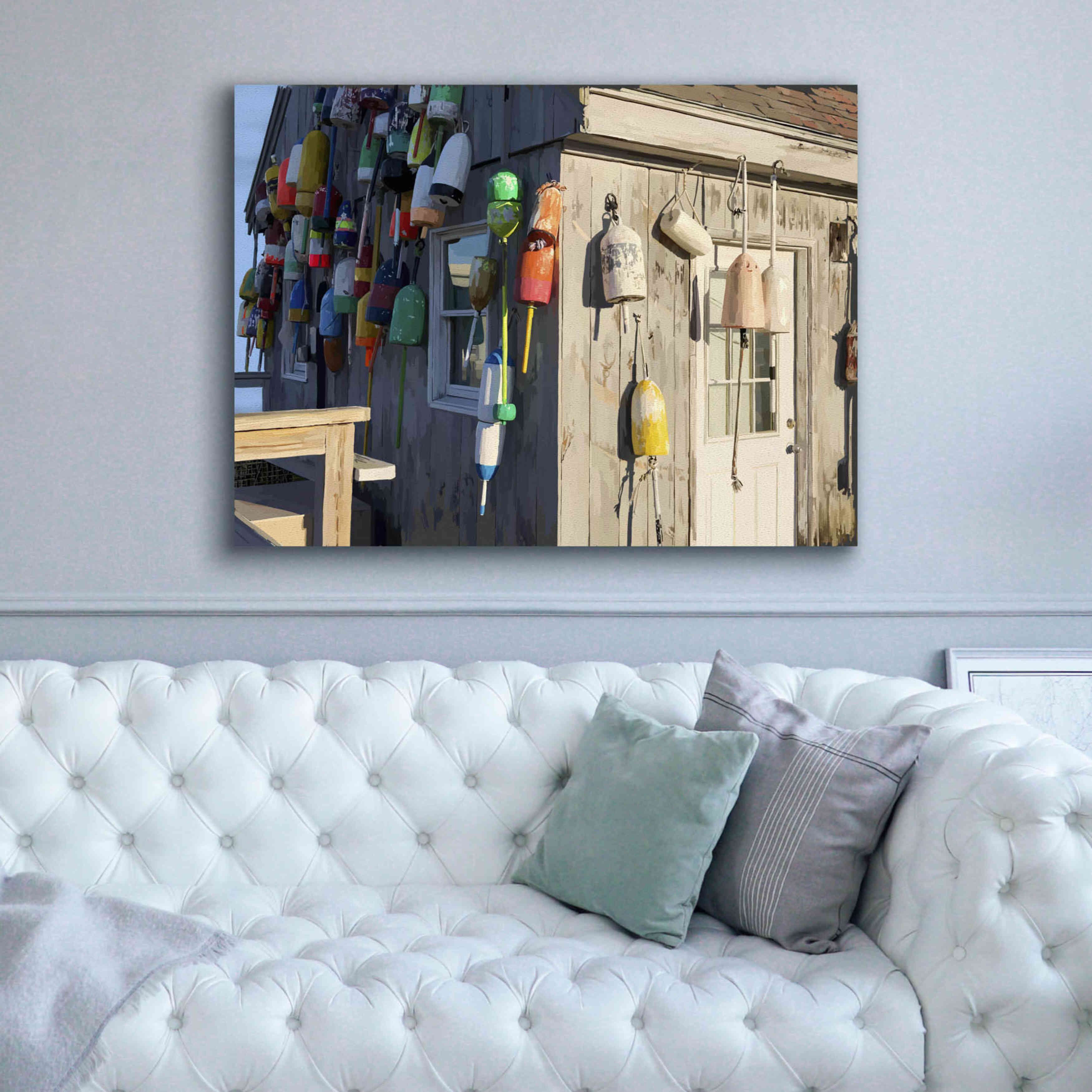 'Hut on Badgers Island I' by Emily Kalina, Giclee Canvas Wall Art,54x40