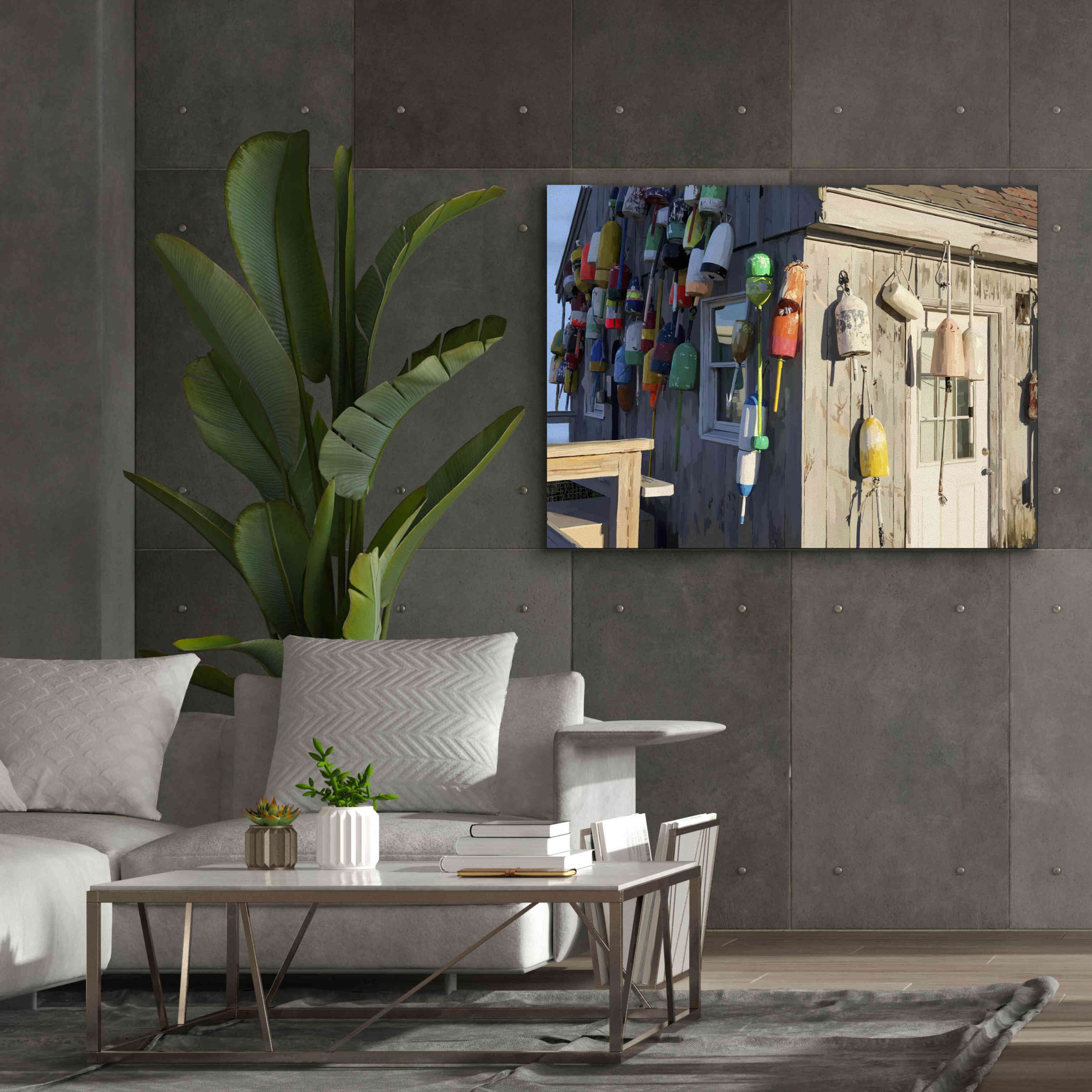 'Hut on Badgers Island I' by Emily Kalina, Giclee Canvas Wall Art,54x40