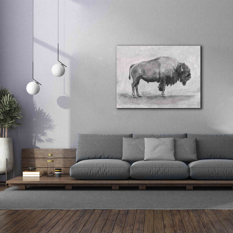 'Wild Bison Study I' by Emma Scarvey, Giclee Canvas Wall Art,54 x 40