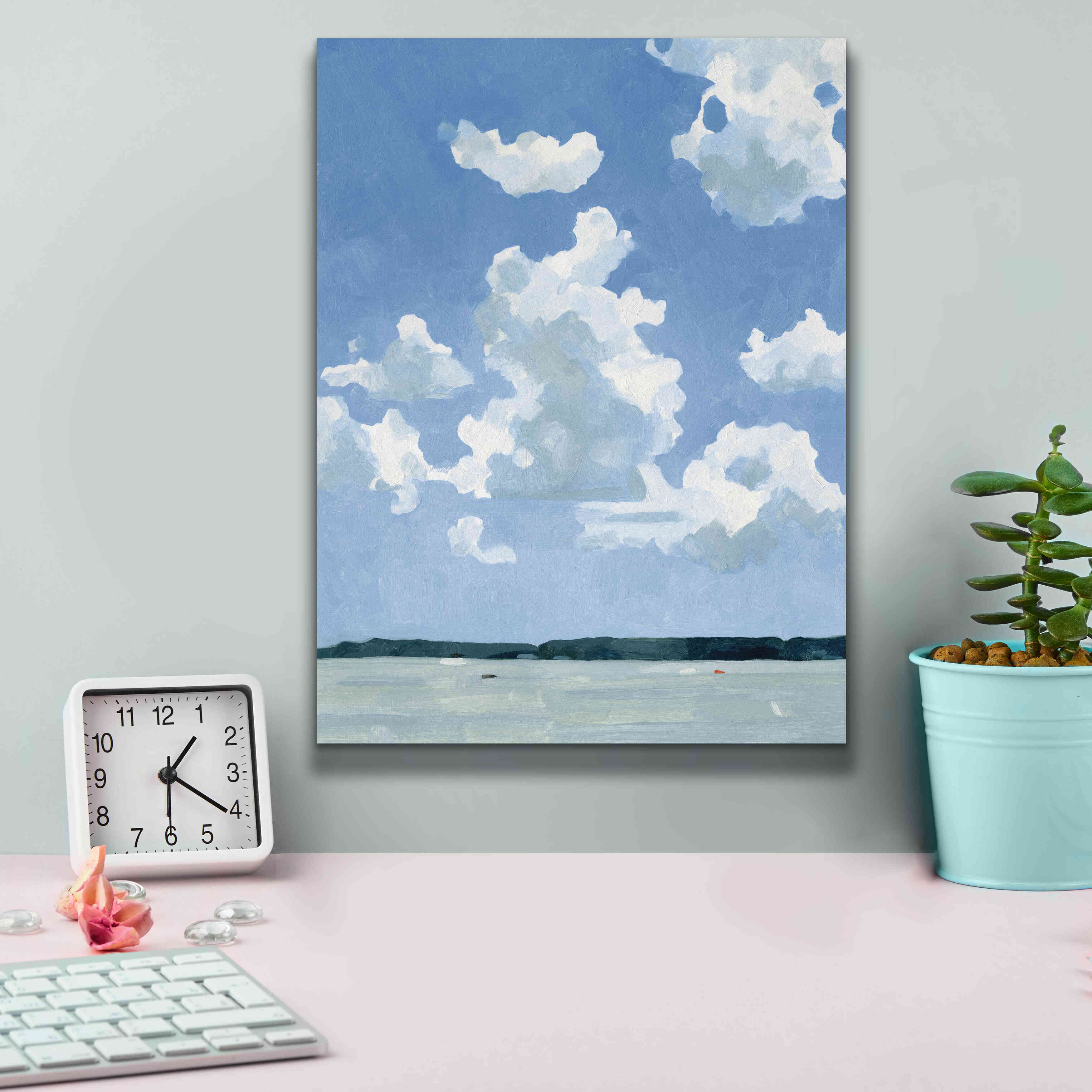 'July Lakeside I' by Emma Scarvey, Giclee Canvas Wall Art,12 x 16