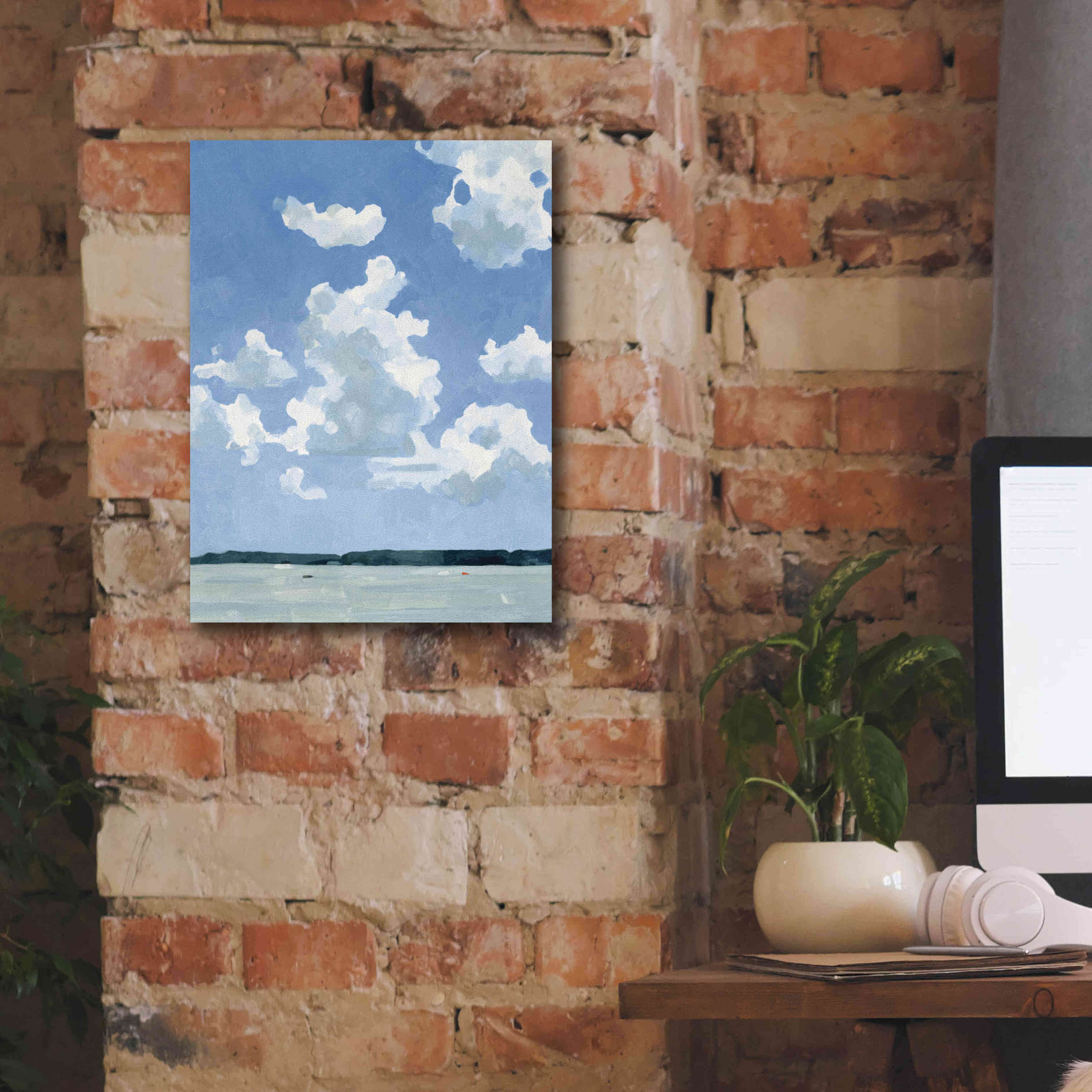 'July Lakeside I' by Emma Scarvey, Giclee Canvas Wall Art,12 x 16