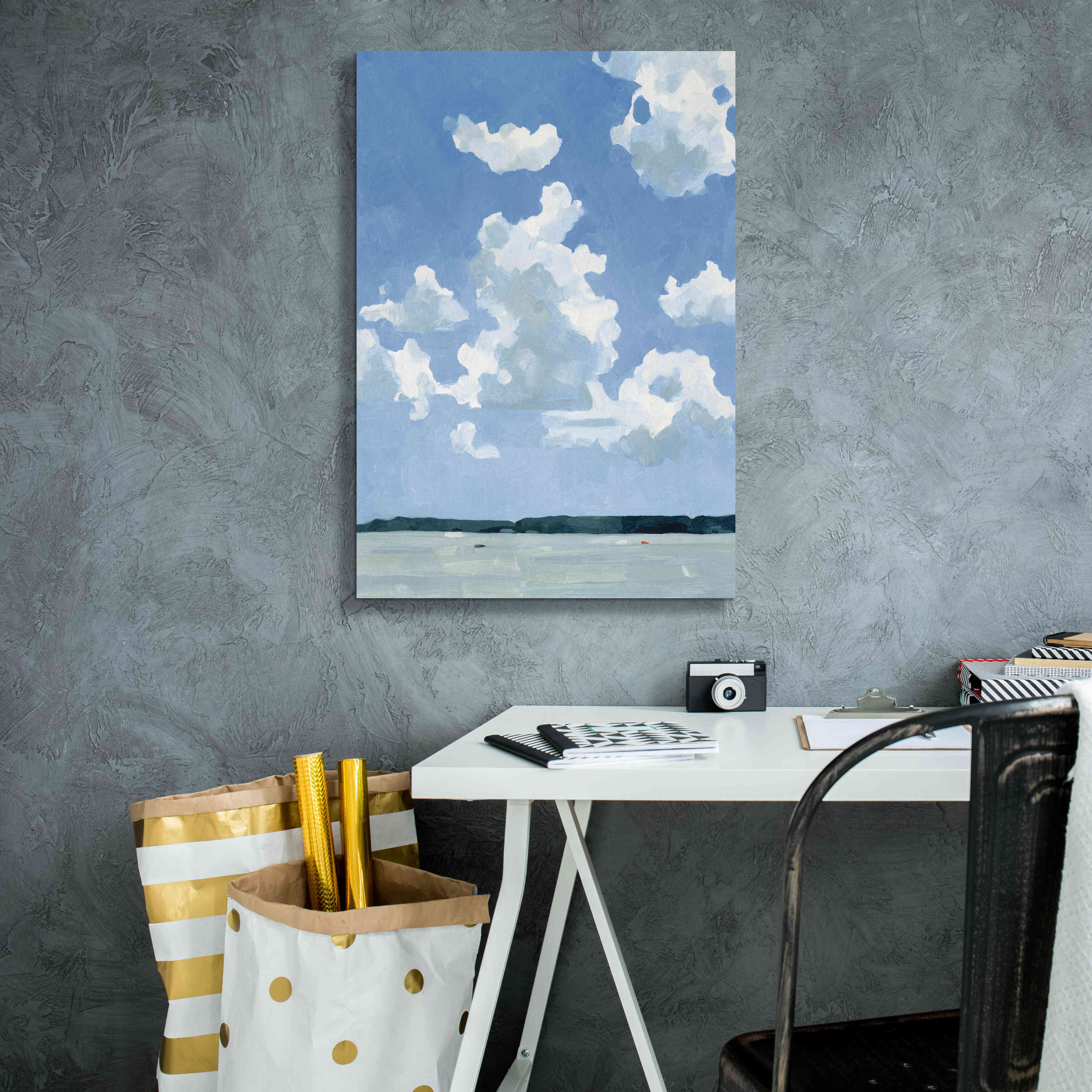 'July Lakeside I' by Emma Scarvey, Giclee Canvas Wall Art,18 x 26