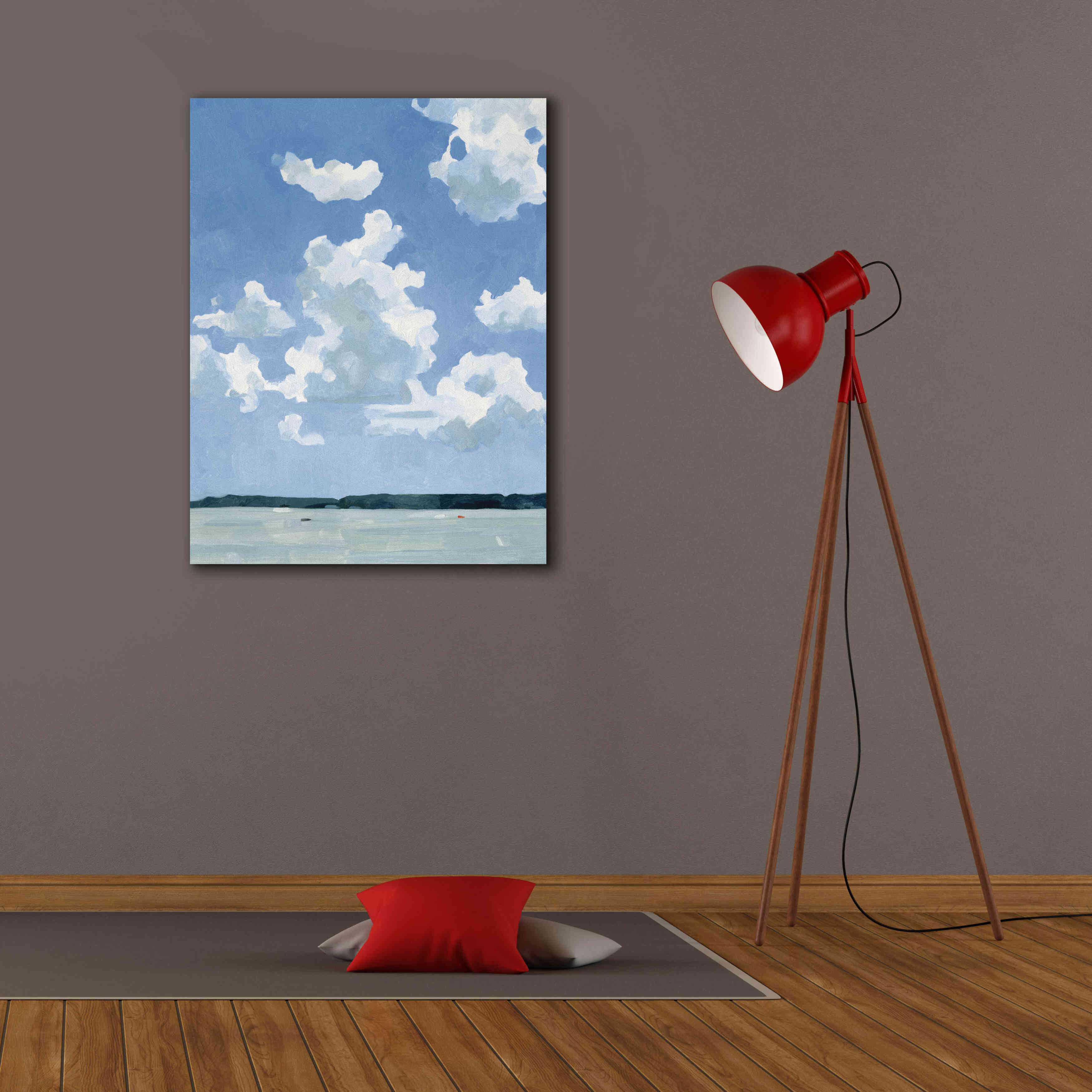 'July Lakeside I' by Emma Scarvey, Giclee Canvas Wall Art,26 x 34