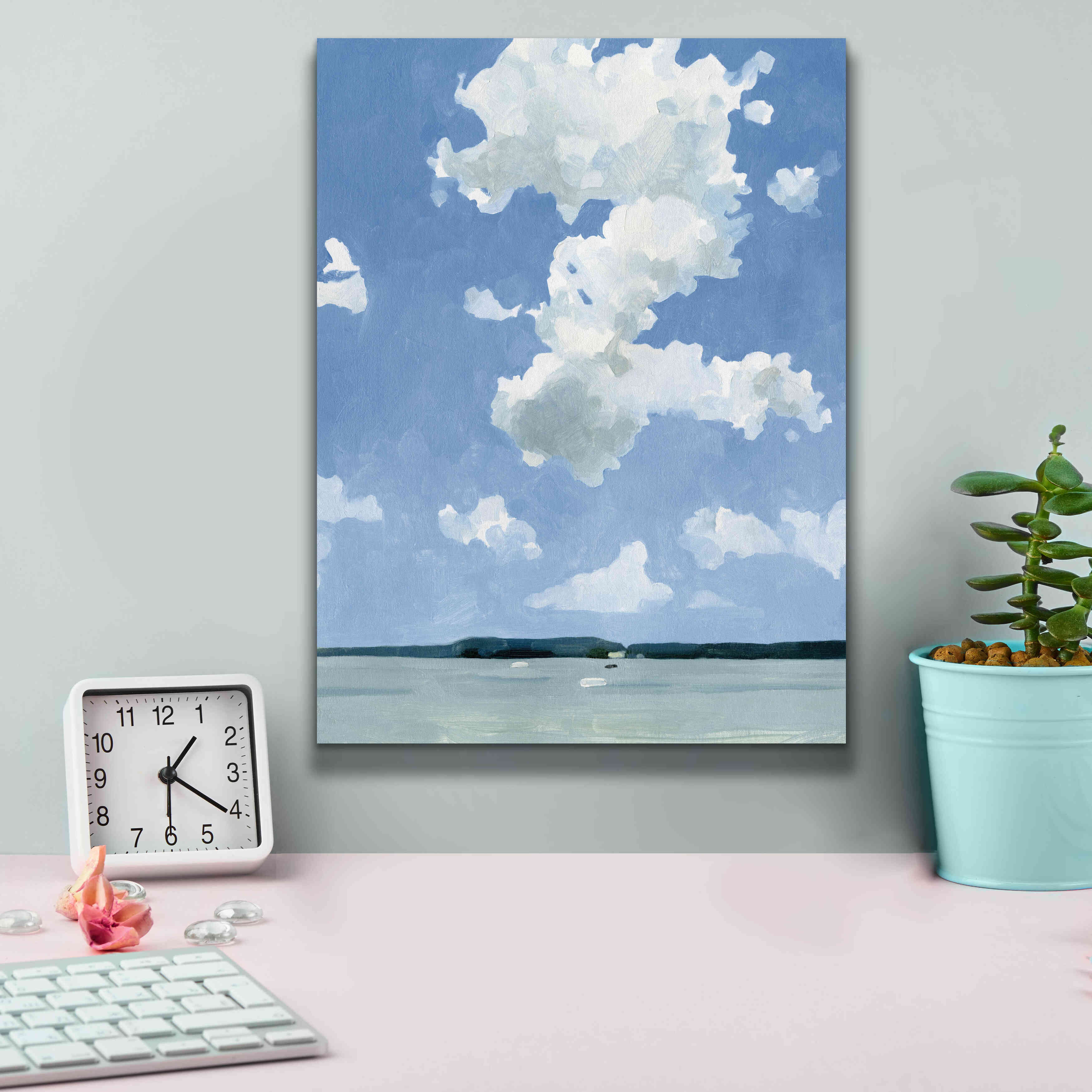 'July Lakeside II' by Emma Scarvey, Giclee Canvas Wall Art,12 x 16