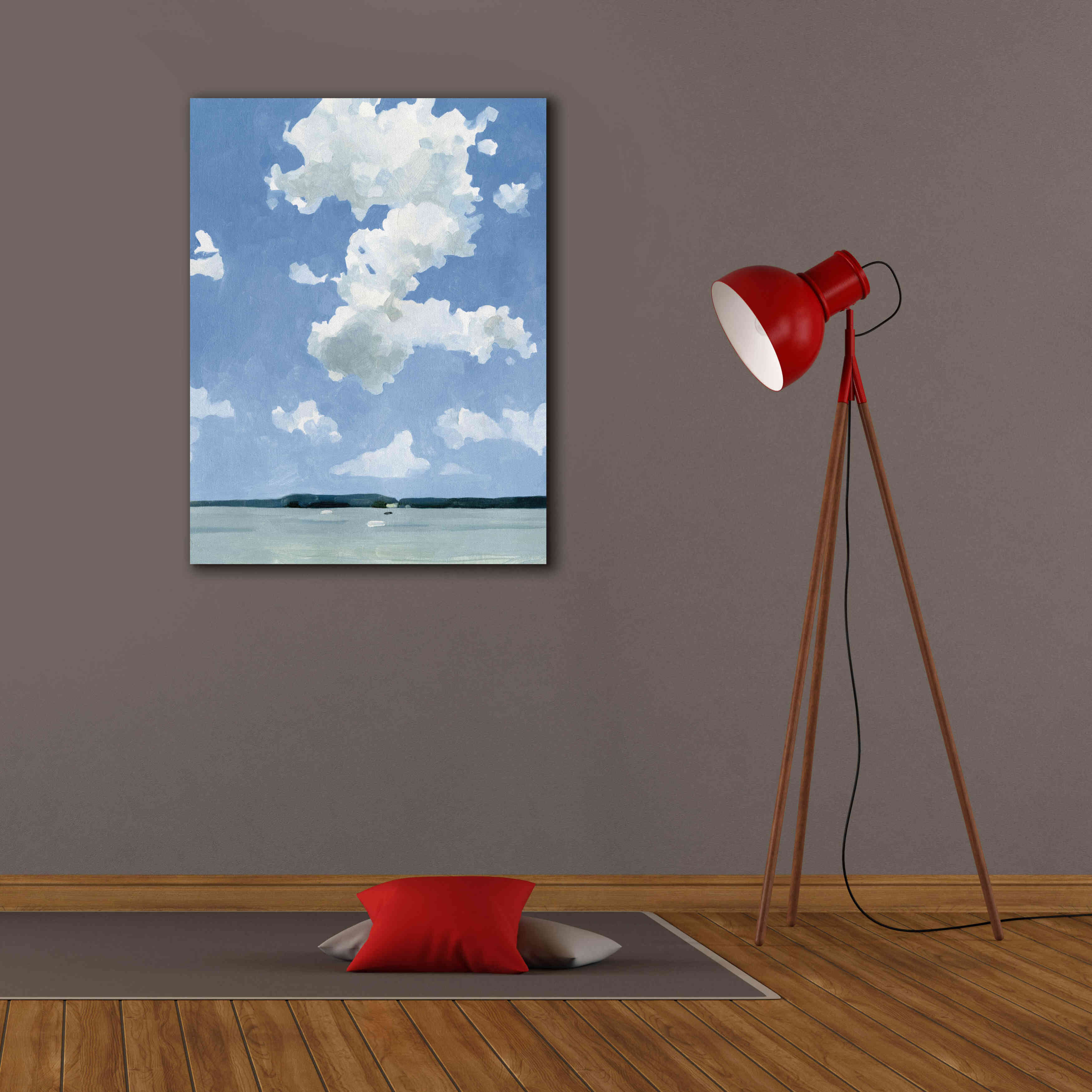 'July Lakeside II' by Emma Scarvey, Giclee Canvas Wall Art,26 x 34