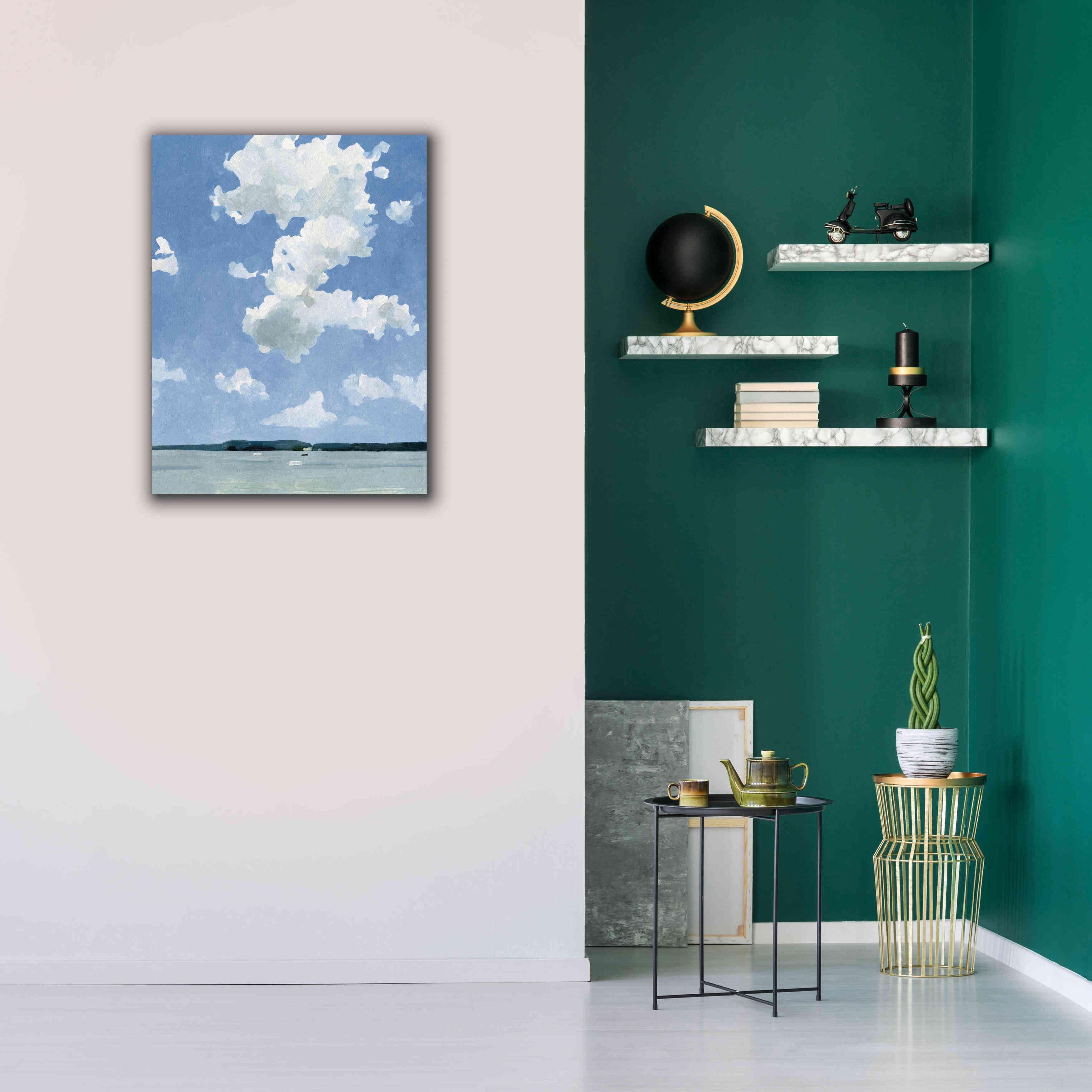 'July Lakeside II' by Emma Scarvey, Giclee Canvas Wall Art,26 x 34