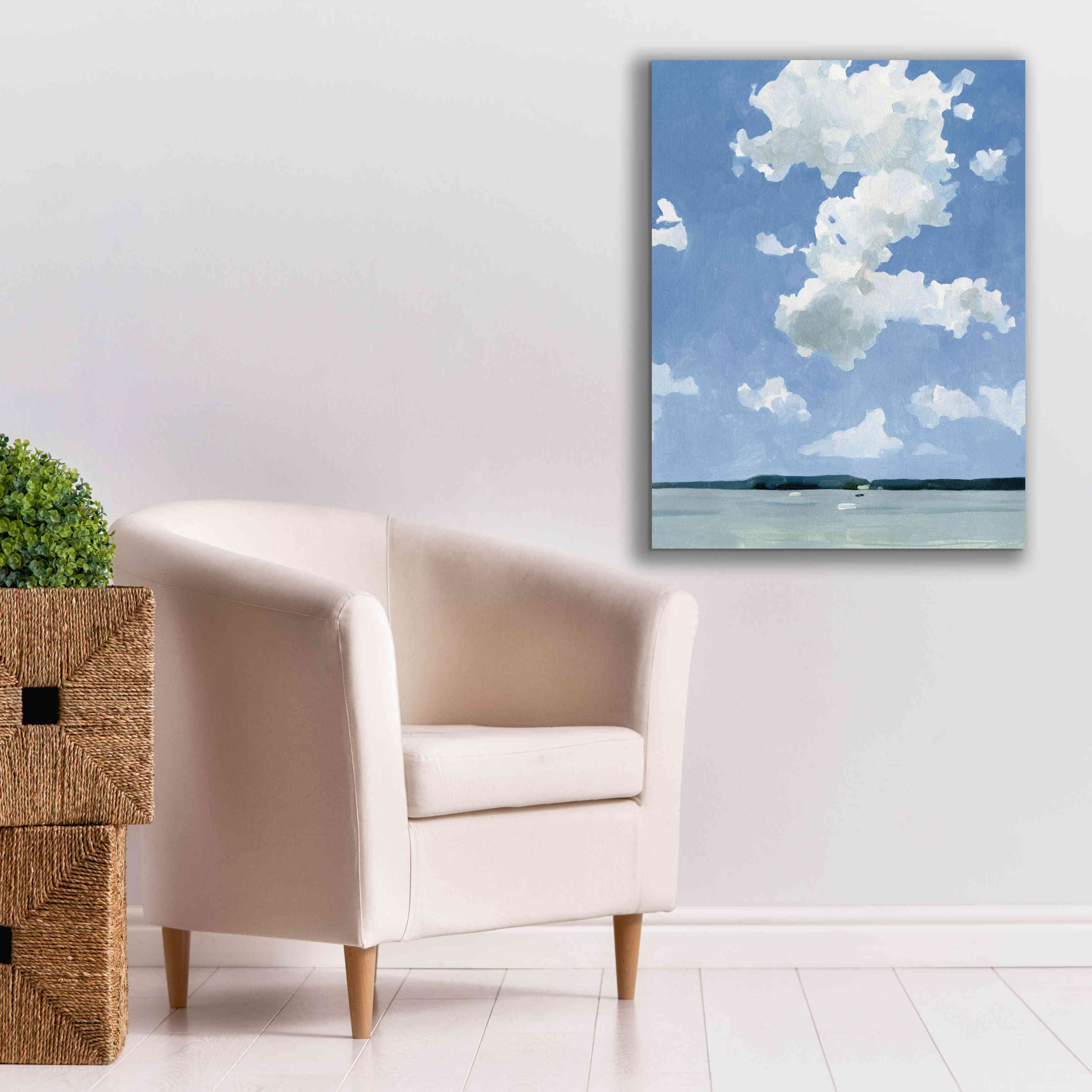 'July Lakeside II' by Emma Scarvey, Giclee Canvas Wall Art,26 x 34