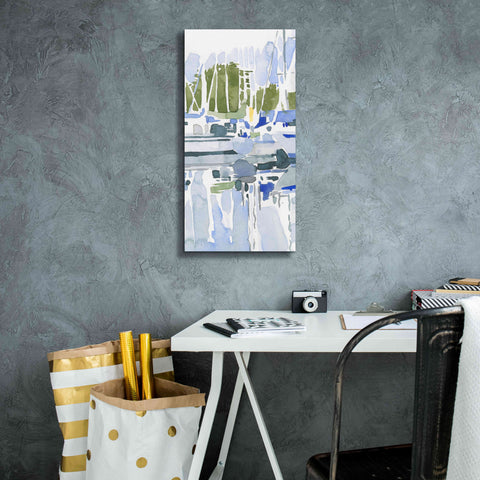 Image of 'Sailboat Reflections I' by Emma Scarvey, Giclee Canvas Wall Art,12 x 24