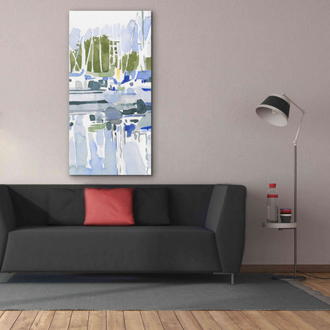 Image of 'Sailboat Reflections I' by Emma Scarvey, Giclee Canvas Wall Art,30 x 60