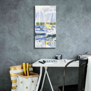 'Sailboat Reflections II' by Emma Scarvey, Giclee Canvas Wall Art,12 x 24