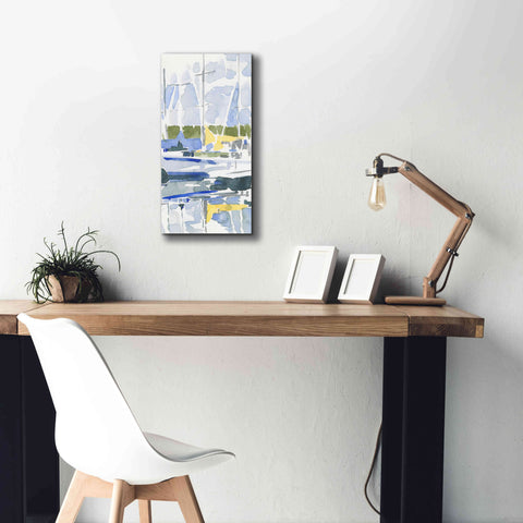 Image of 'Sailboat Reflections II' by Emma Scarvey, Giclee Canvas Wall Art,12 x 24