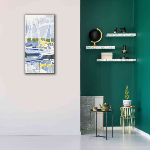 Image of 'Sailboat Reflections II' by Emma Scarvey, Giclee Canvas Wall Art,20 x 40