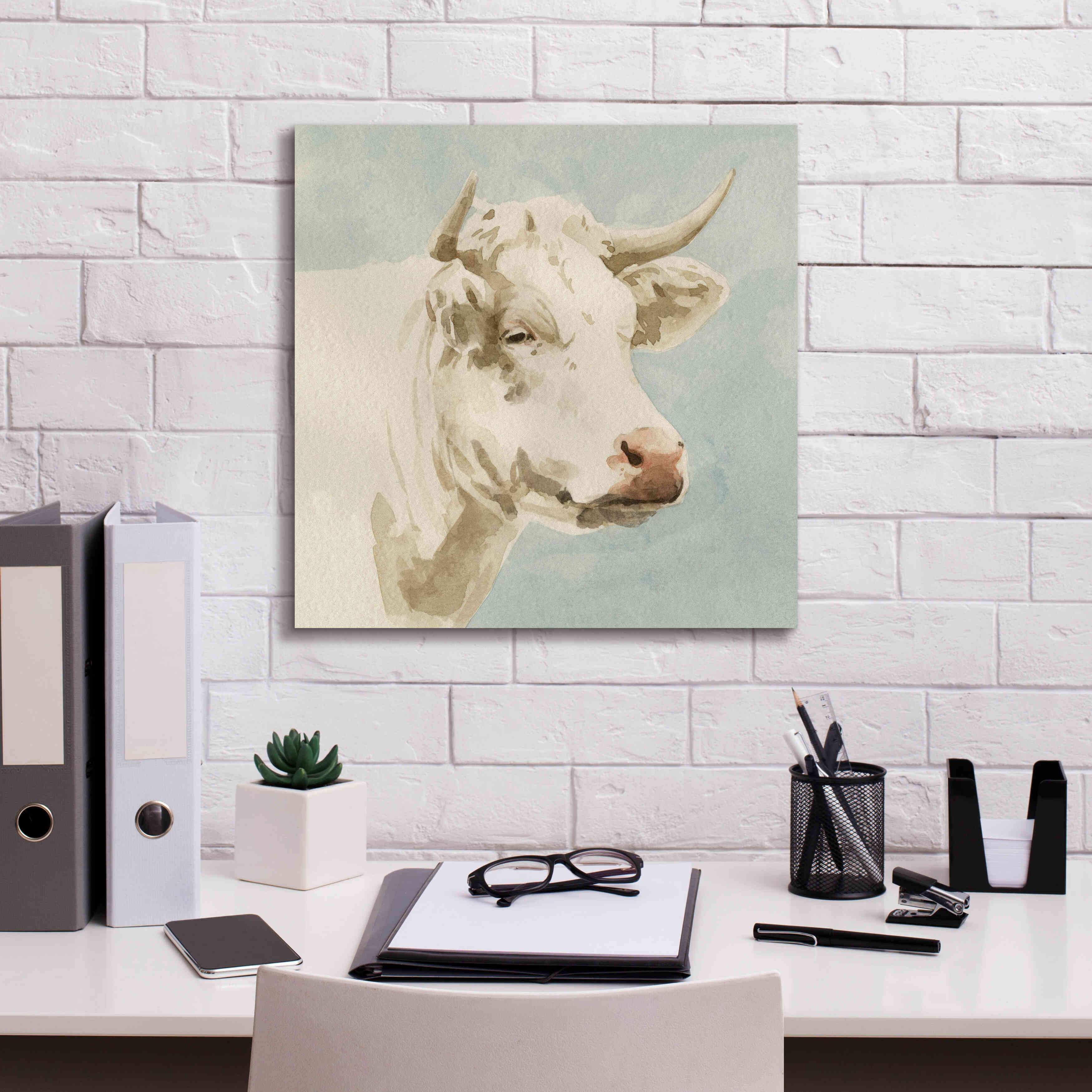 'Ferdinand II' by Emma Scarvey, Giclee Canvas Wall Art,18 x 18