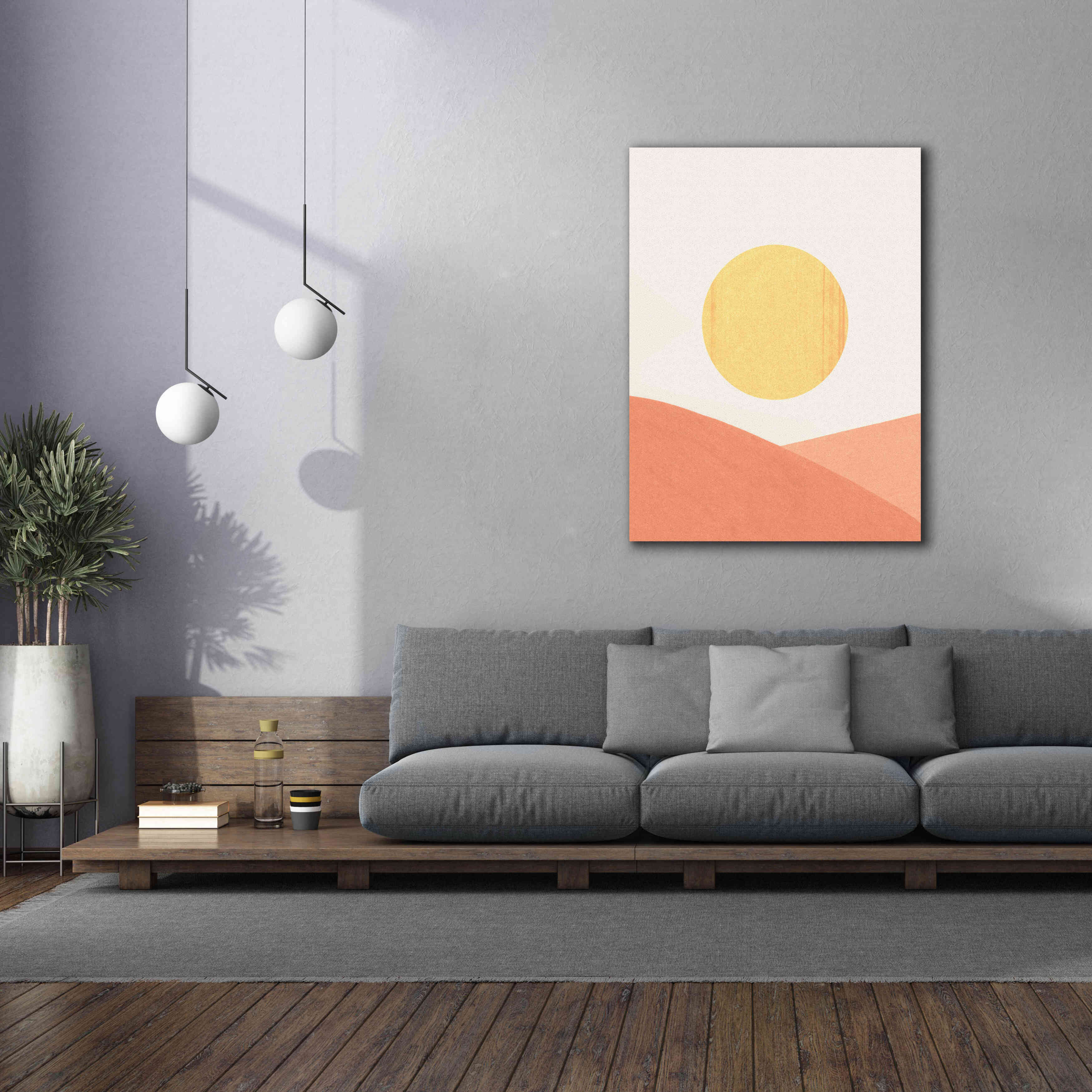'Simple Boho Sun I' by Emma Scarvey, Giclee Canvas Wall Art,40 x 54