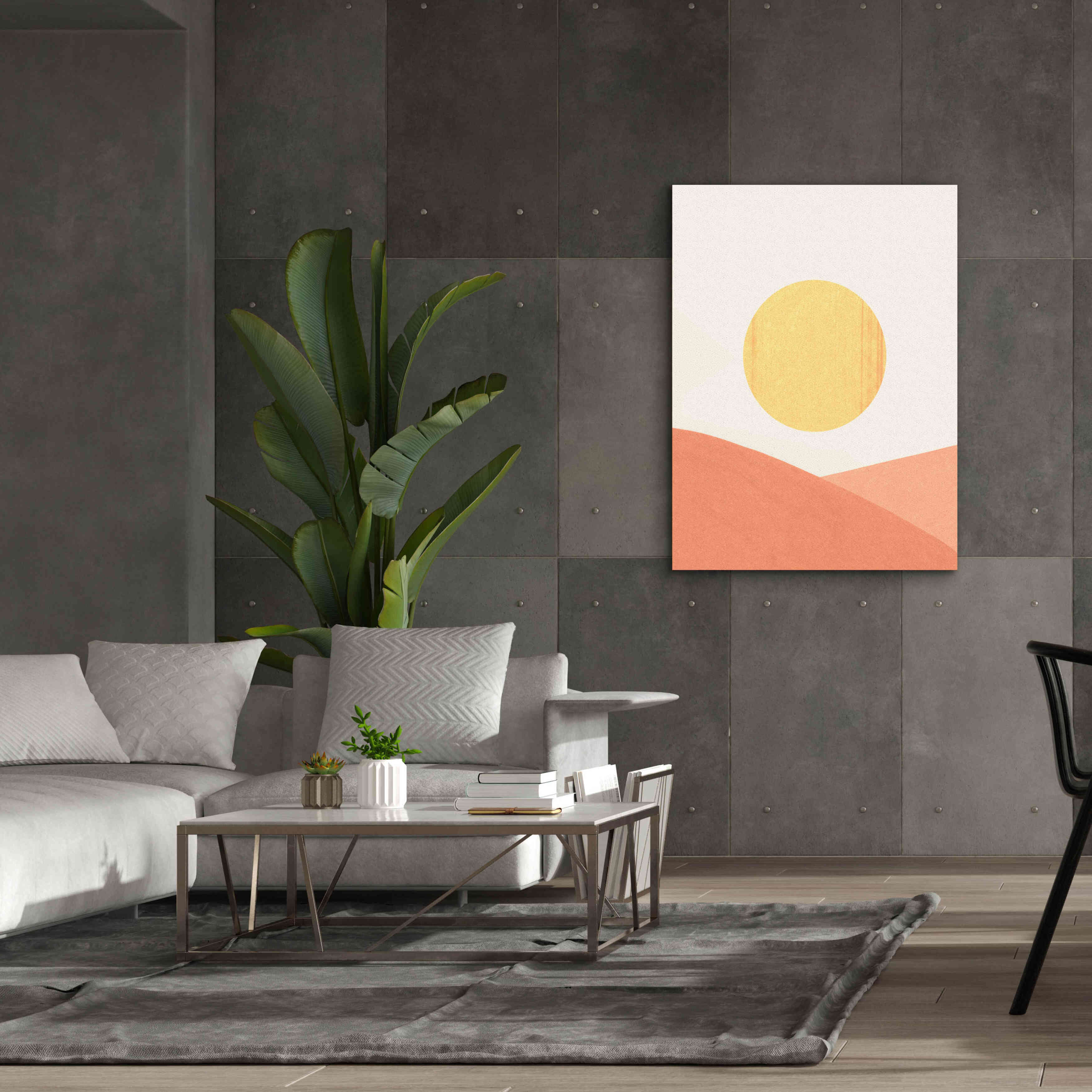 'Simple Boho Sun I' by Emma Scarvey, Giclee Canvas Wall Art,40 x 54