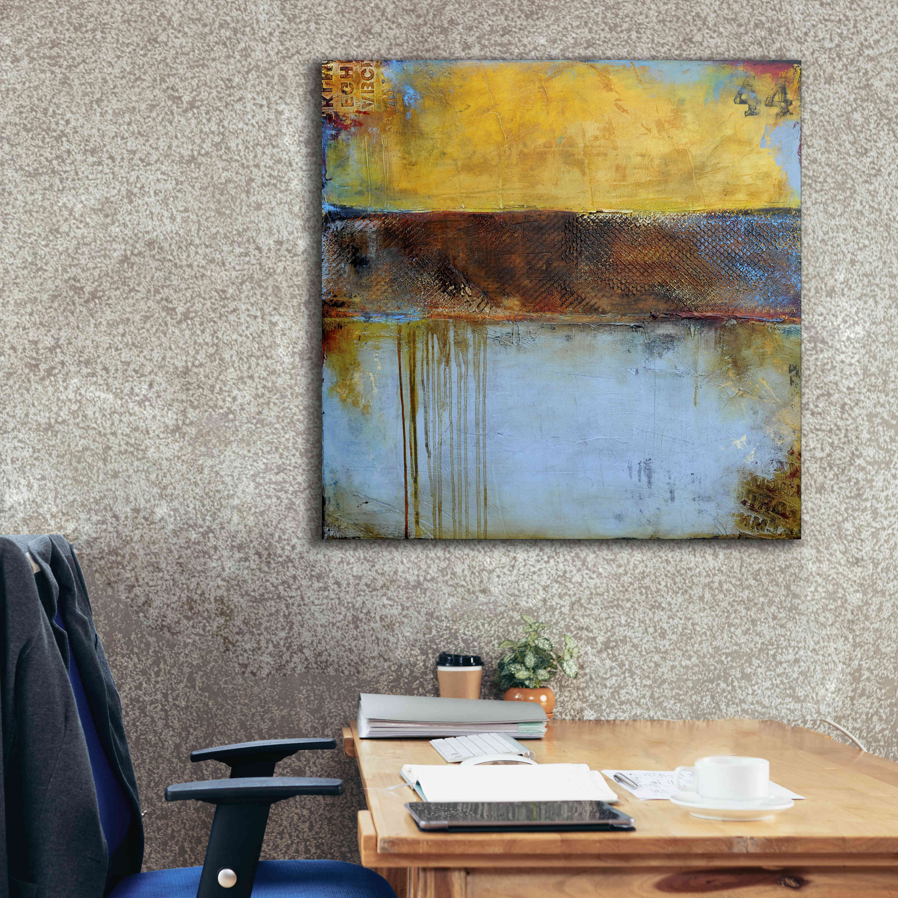 'Crossroad 44' by Erin Ashley, Giclee Canvas Wall Art,37 x 37