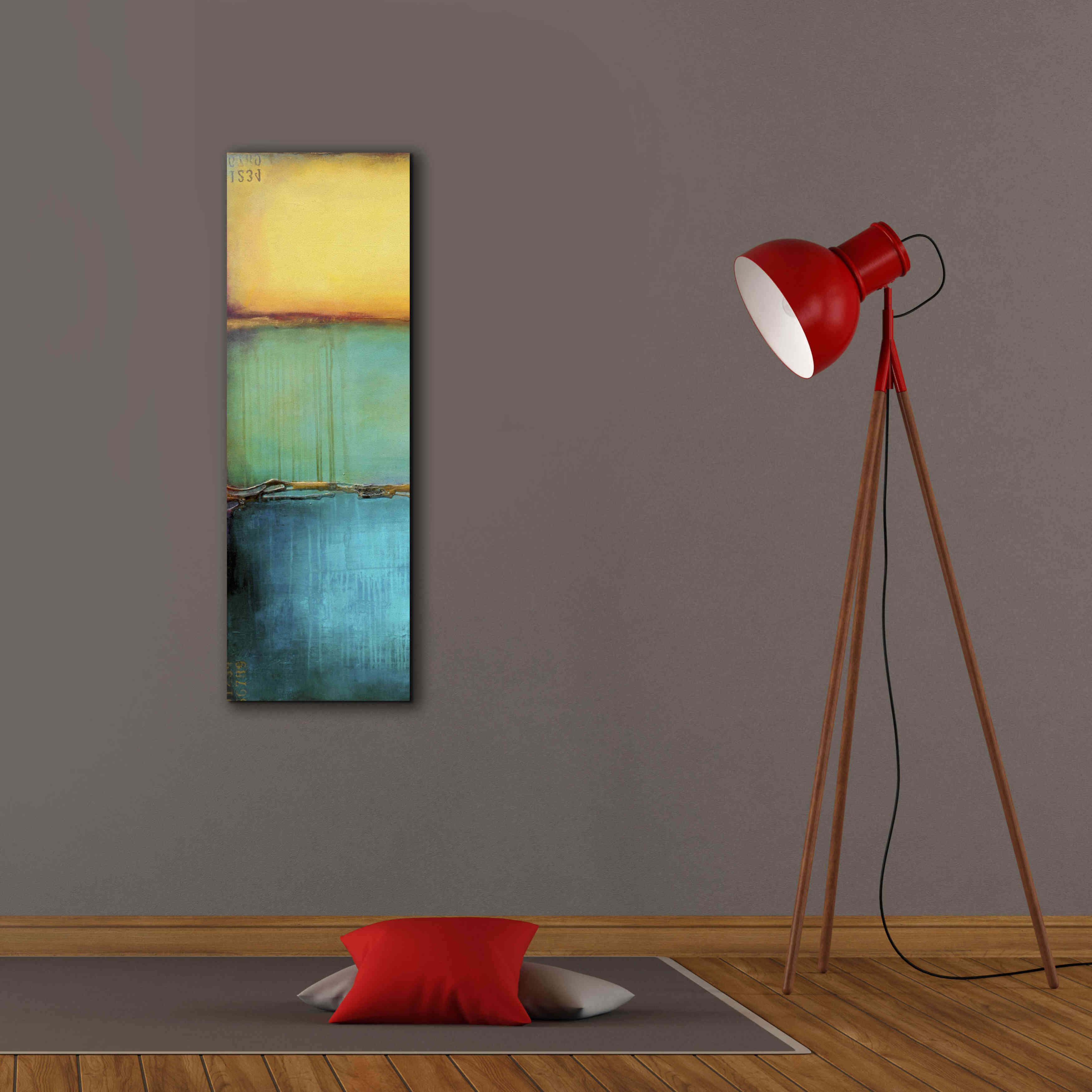 'Emeralds Bay I' by Erin Ashley, Giclee Canvas Wall Art,12 x 36