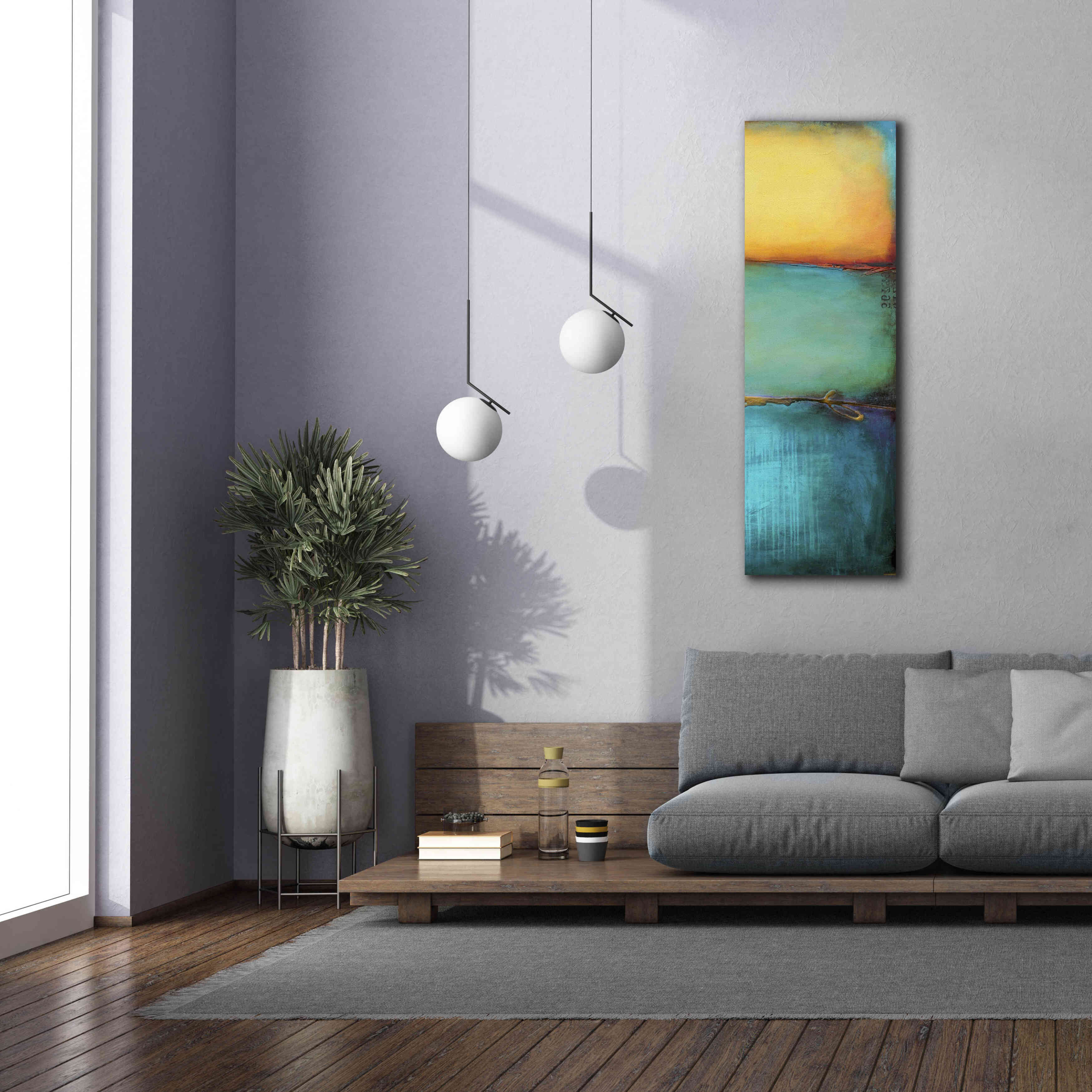 'Emeralds Bay II' by Erin Ashley, Giclee Canvas Wall Art,20 x 60