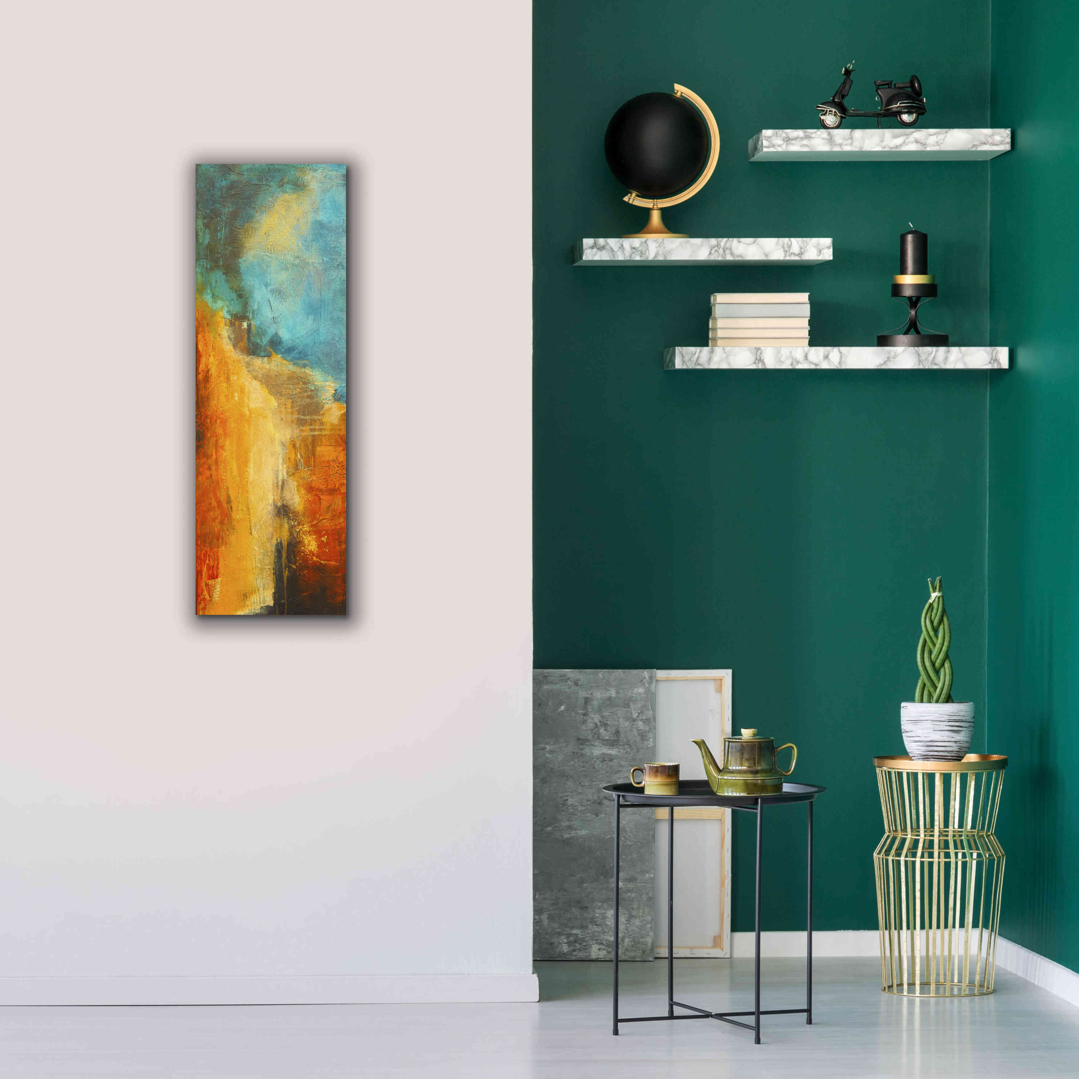 'Emeralds Cave II' by Erin Ashley, Giclee Canvas Wall Art,12 x 36