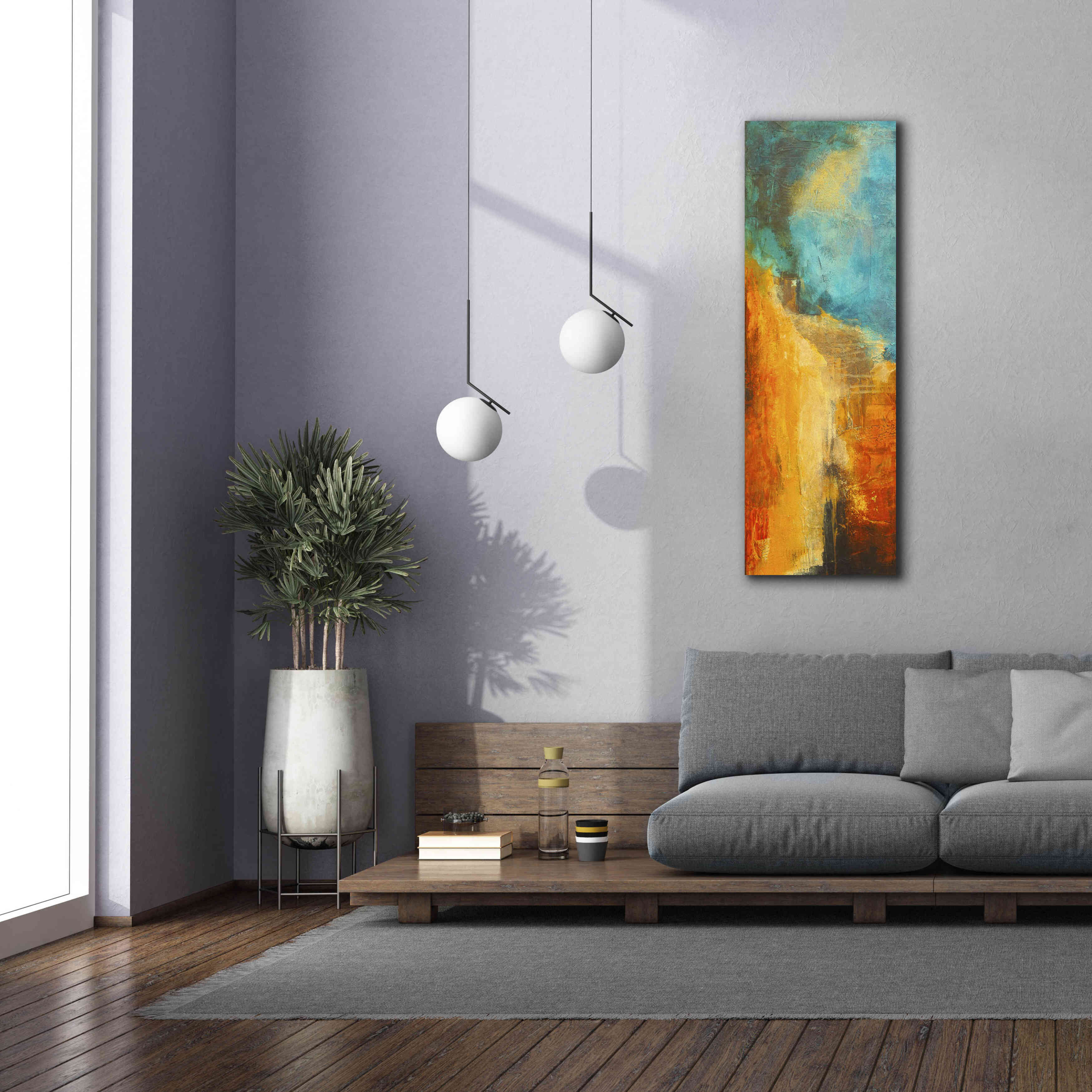 'Emeralds Cave II' by Erin Ashley, Giclee Canvas Wall Art,20 x 60