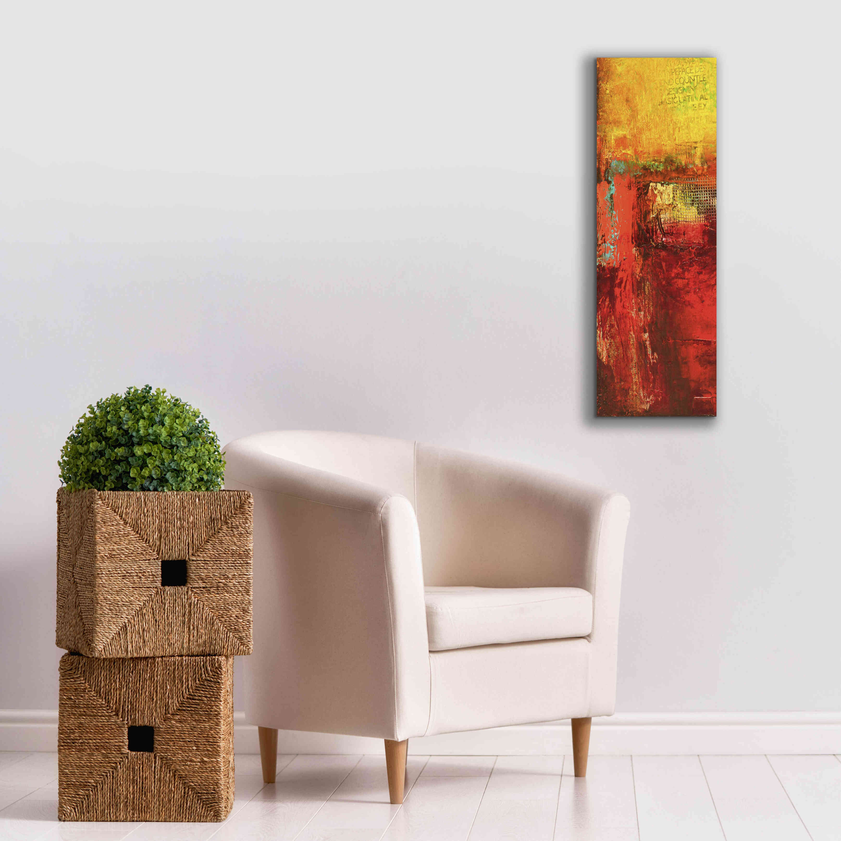 'Inner Circle III' by Erin Ashley, Giclee Canvas Wall Art,12 x 36