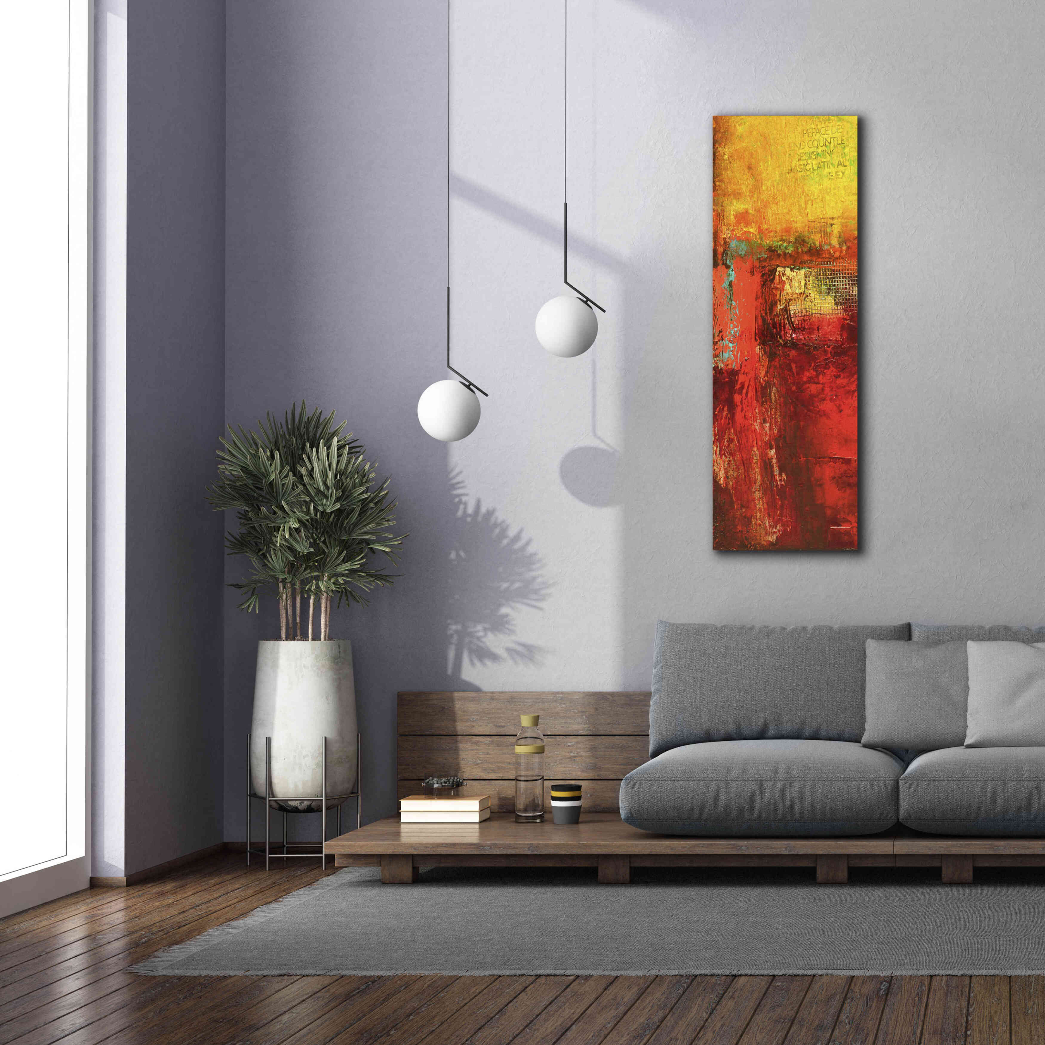 'Inner Circle III' by Erin Ashley, Giclee Canvas Wall Art,20 x 60