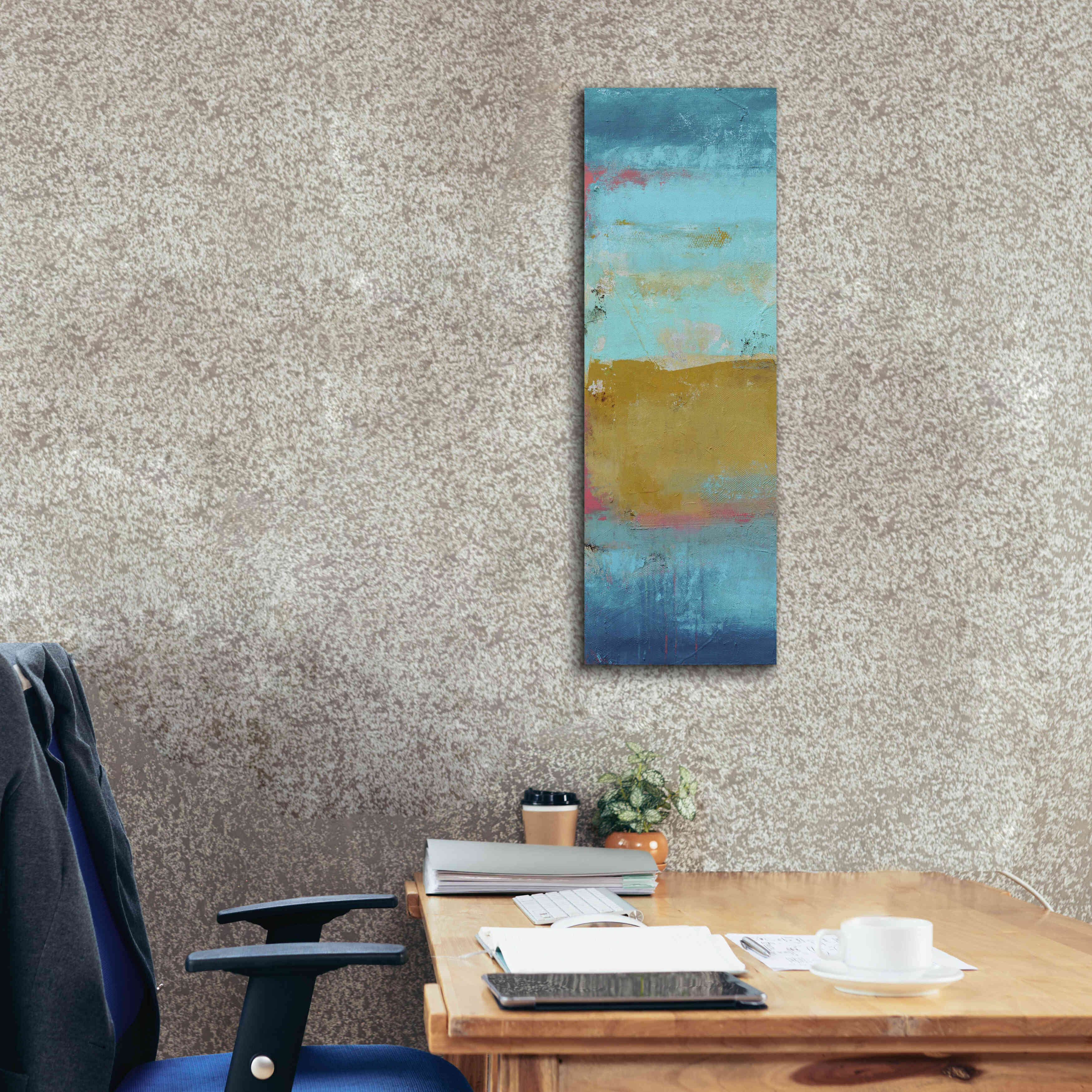 'Riviera Bay I' by Erin Ashley, Giclee Canvas Wall Art,12 x 36