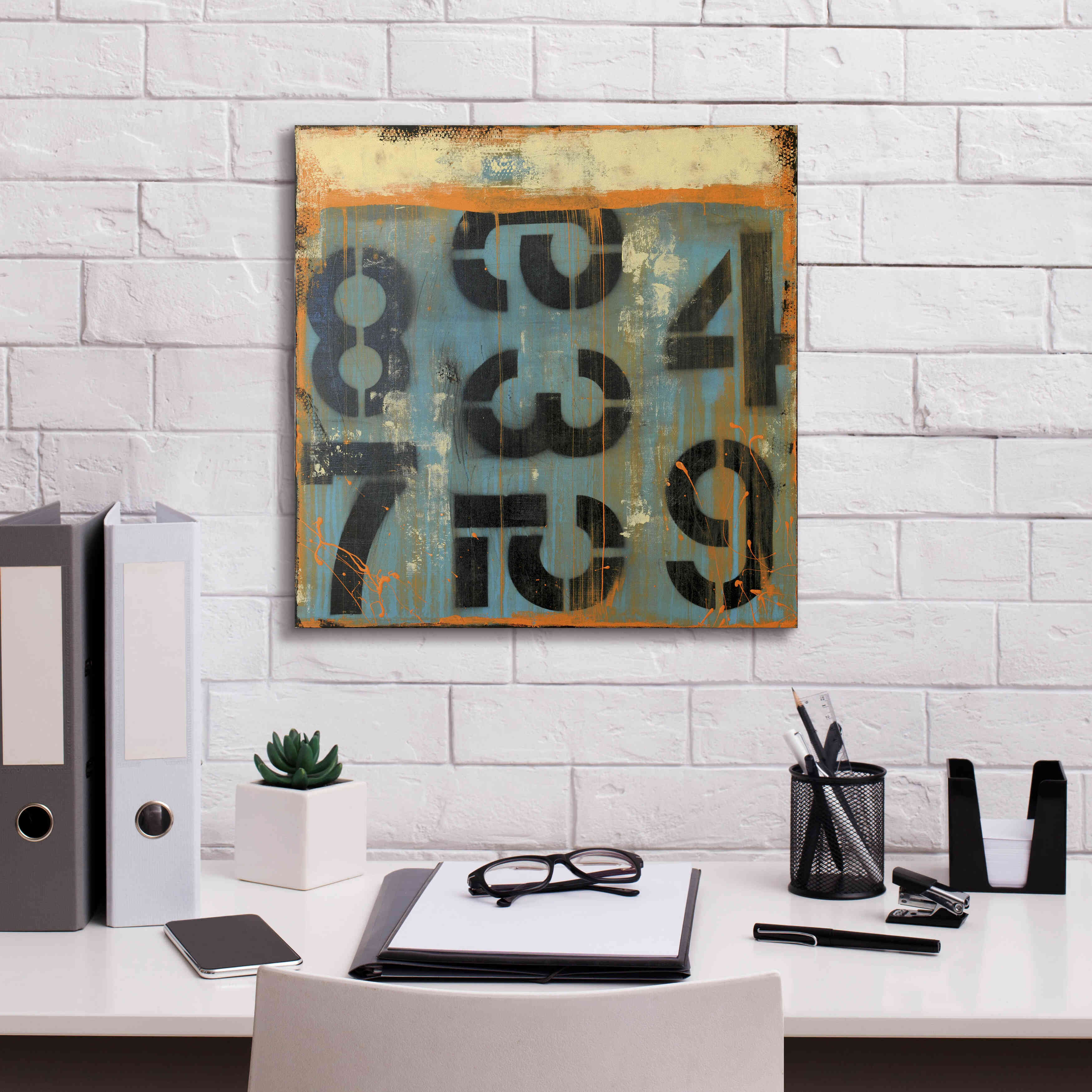 'Score Card' by Erin Ashley, Giclee Canvas Wall Art,18 x 18