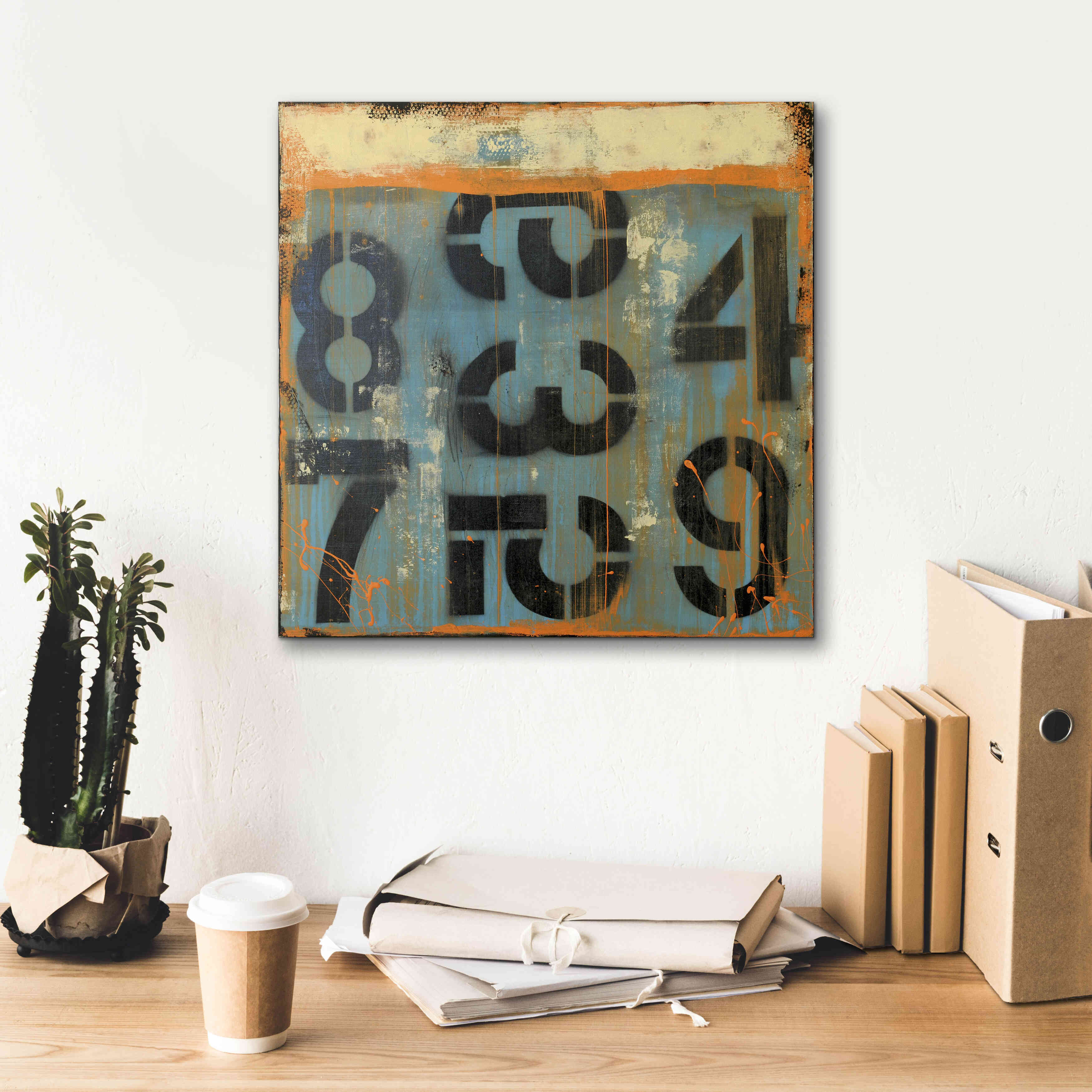 'Score Card' by Erin Ashley, Giclee Canvas Wall Art,18 x 18