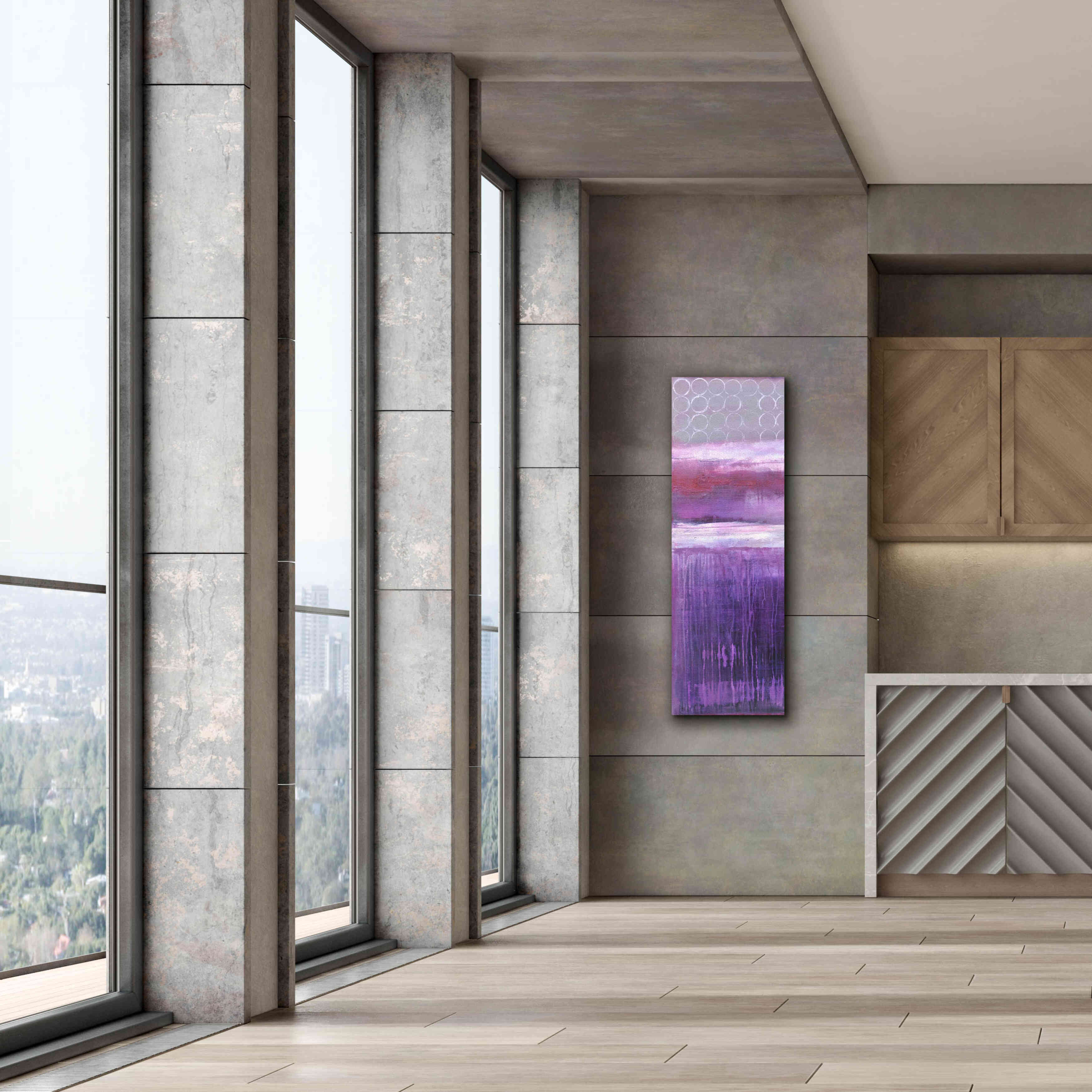 'Purple Rain I' by Erin Ashley, Giclee Canvas Wall Art,20 x 60