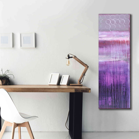 'Purple Rain II' by Erin Ashley, Giclee Canvas Wall Art,20 x 60