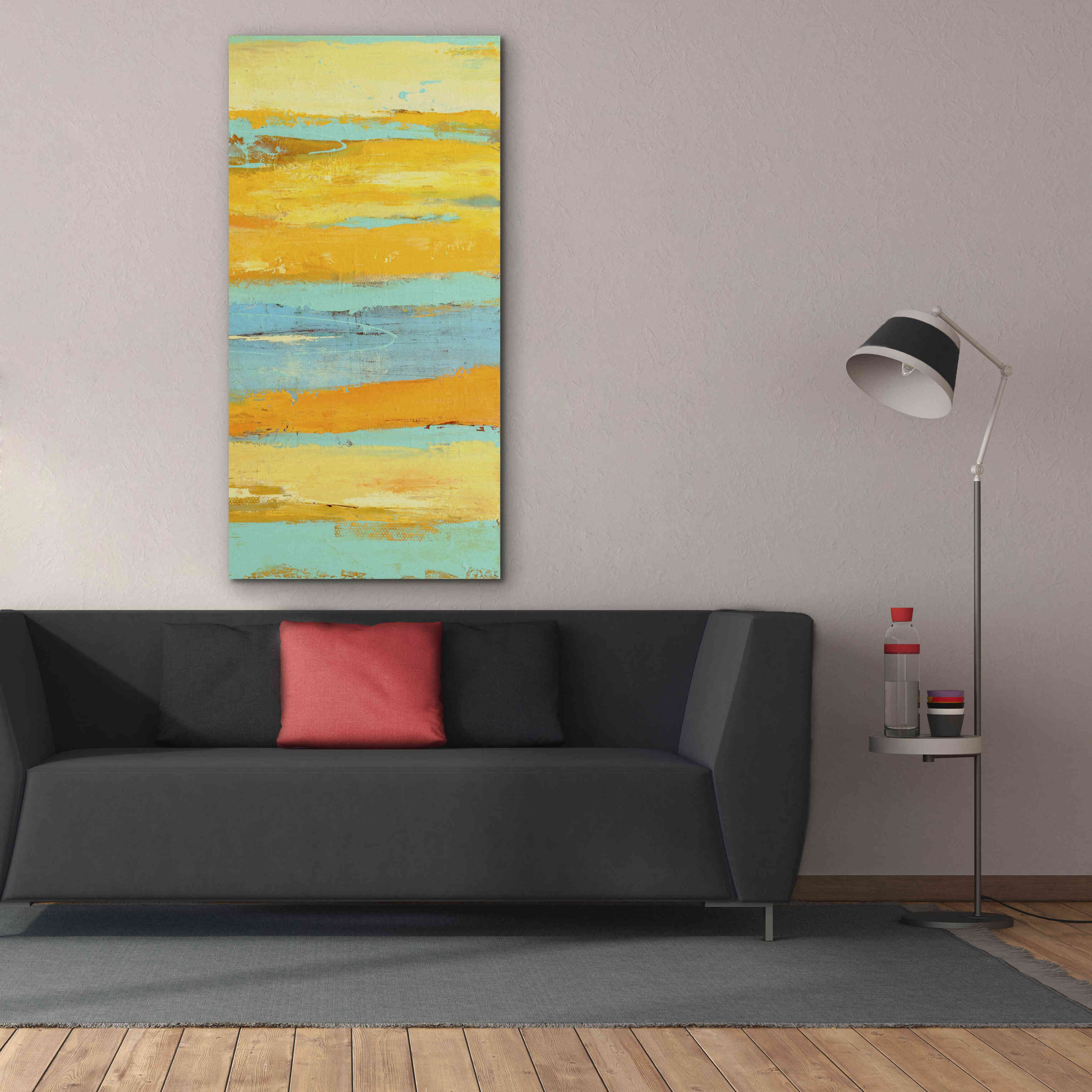 'Caribbean Sunrise II' by Erin Ashley, Giclee Canvas Wall Art,30 x 60