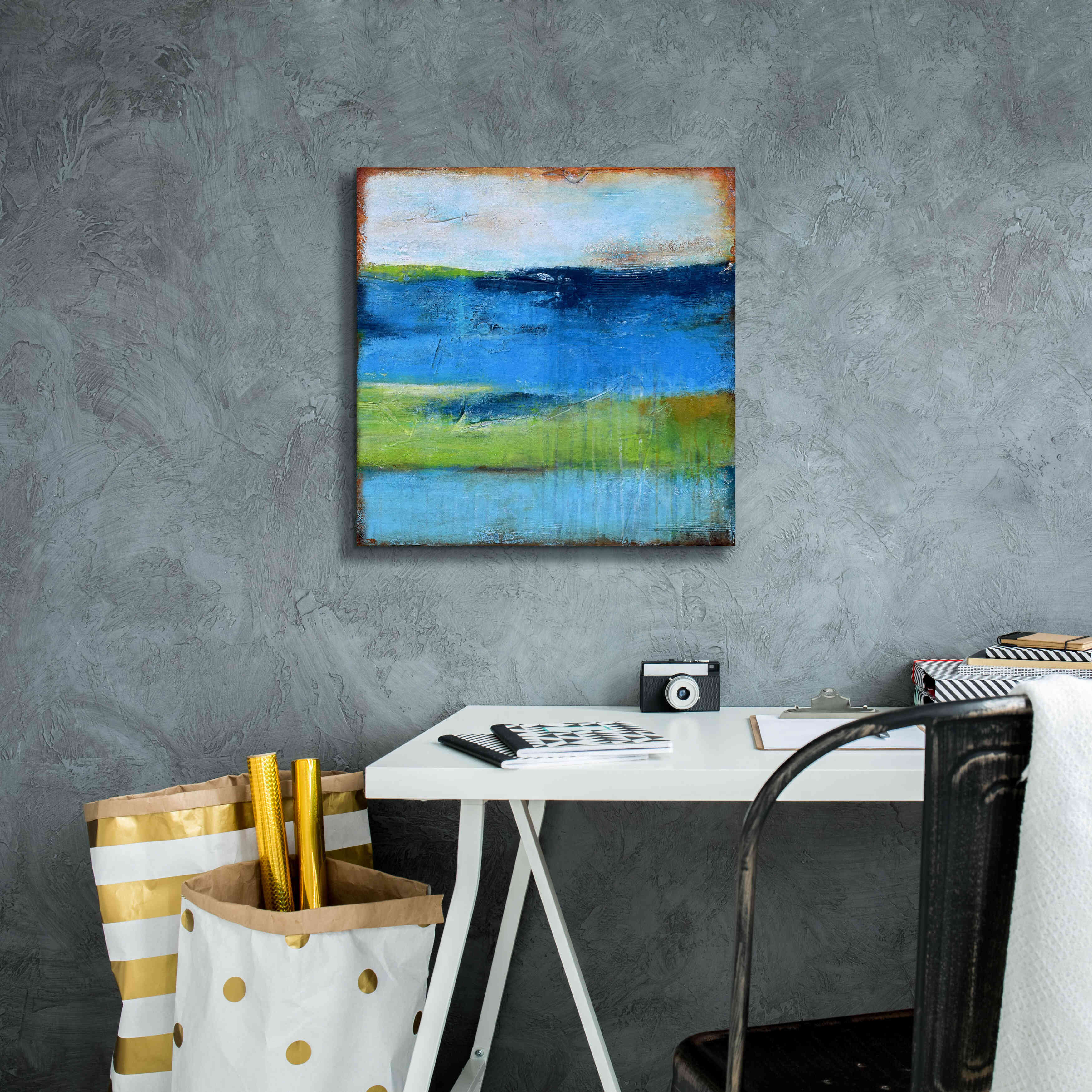 'Blue Ridge Escape II' by Erin Ashley, Giclee Canvas Wall Art,18x18