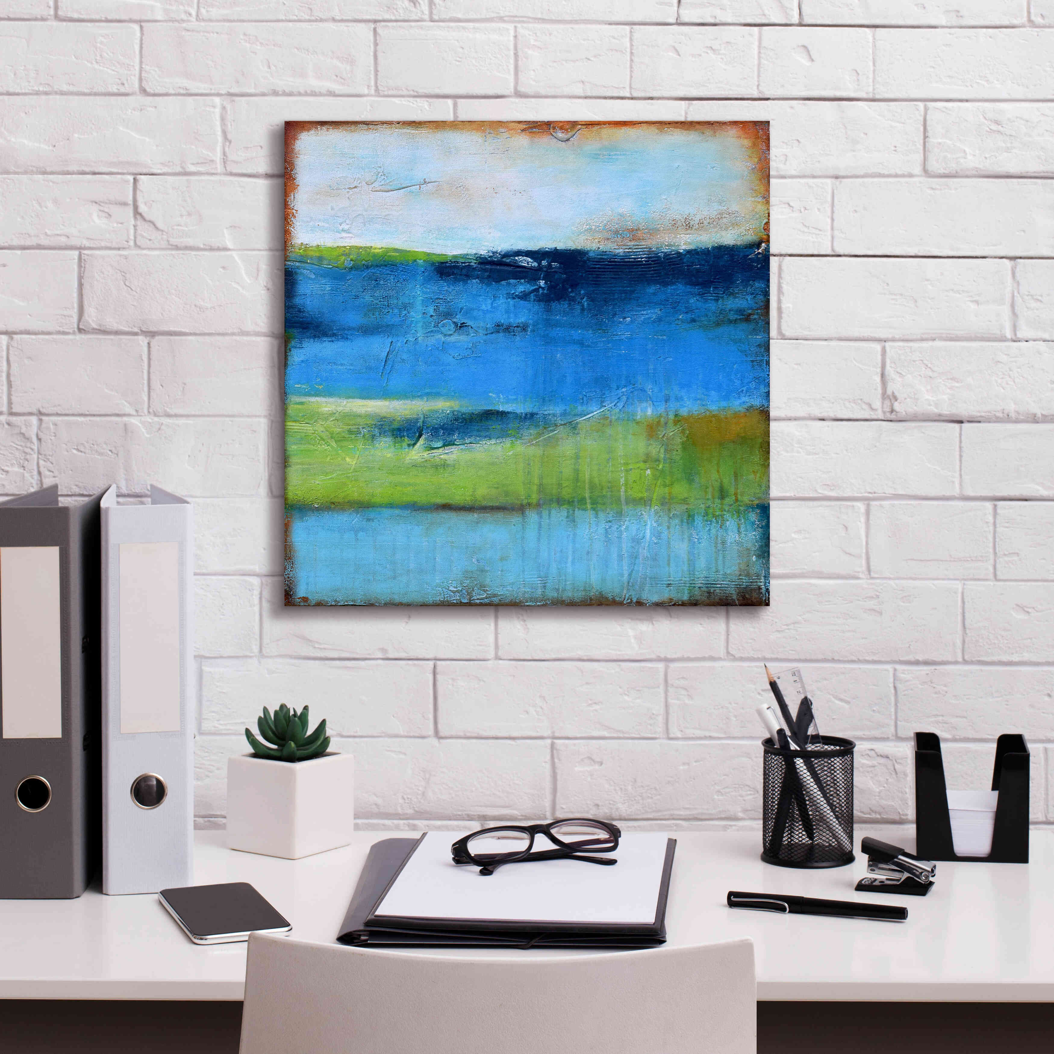 'Blue Ridge Escape II' by Erin Ashley, Giclee Canvas Wall Art,18x18