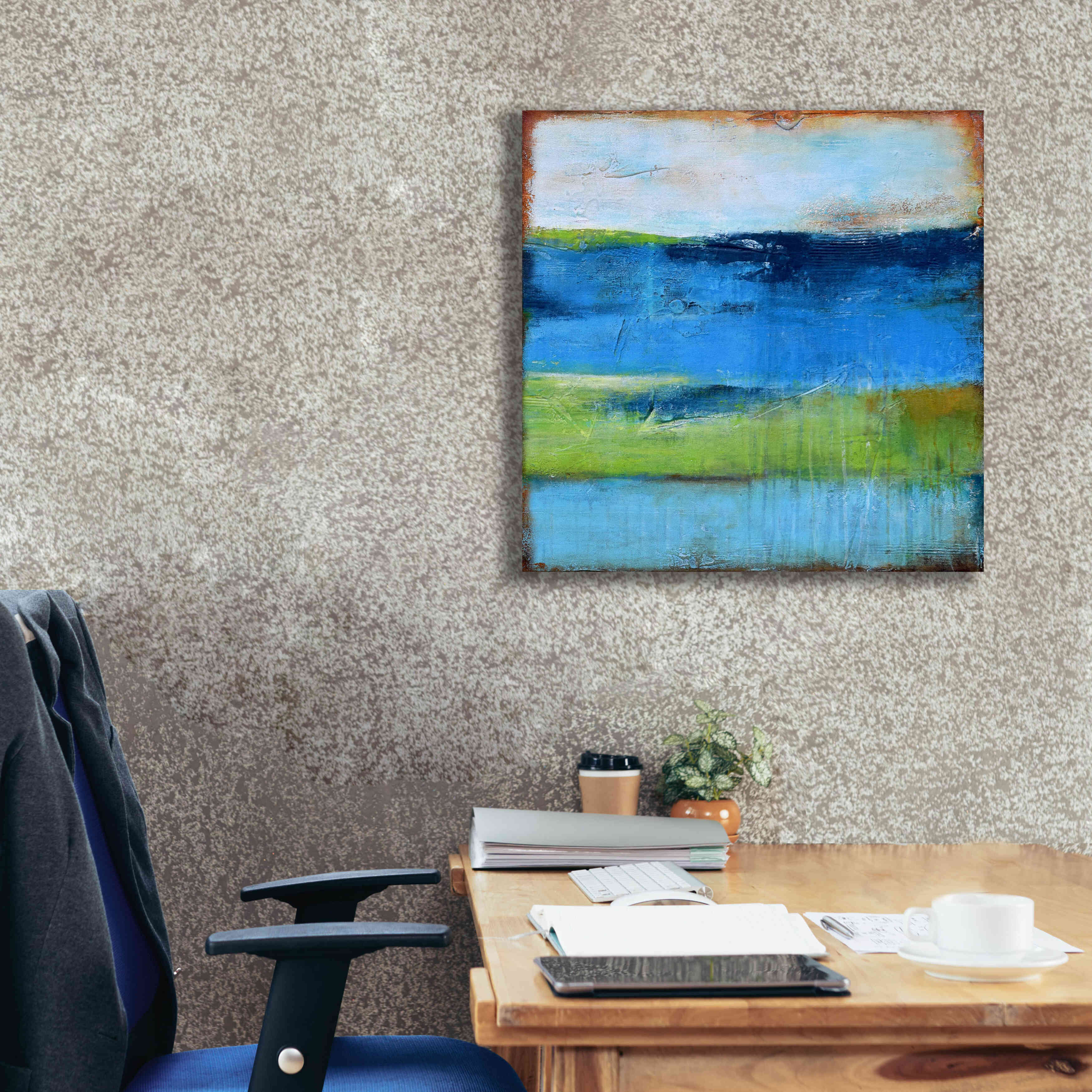 'Blue Ridge Escape II' by Erin Ashley, Giclee Canvas Wall Art,26x26