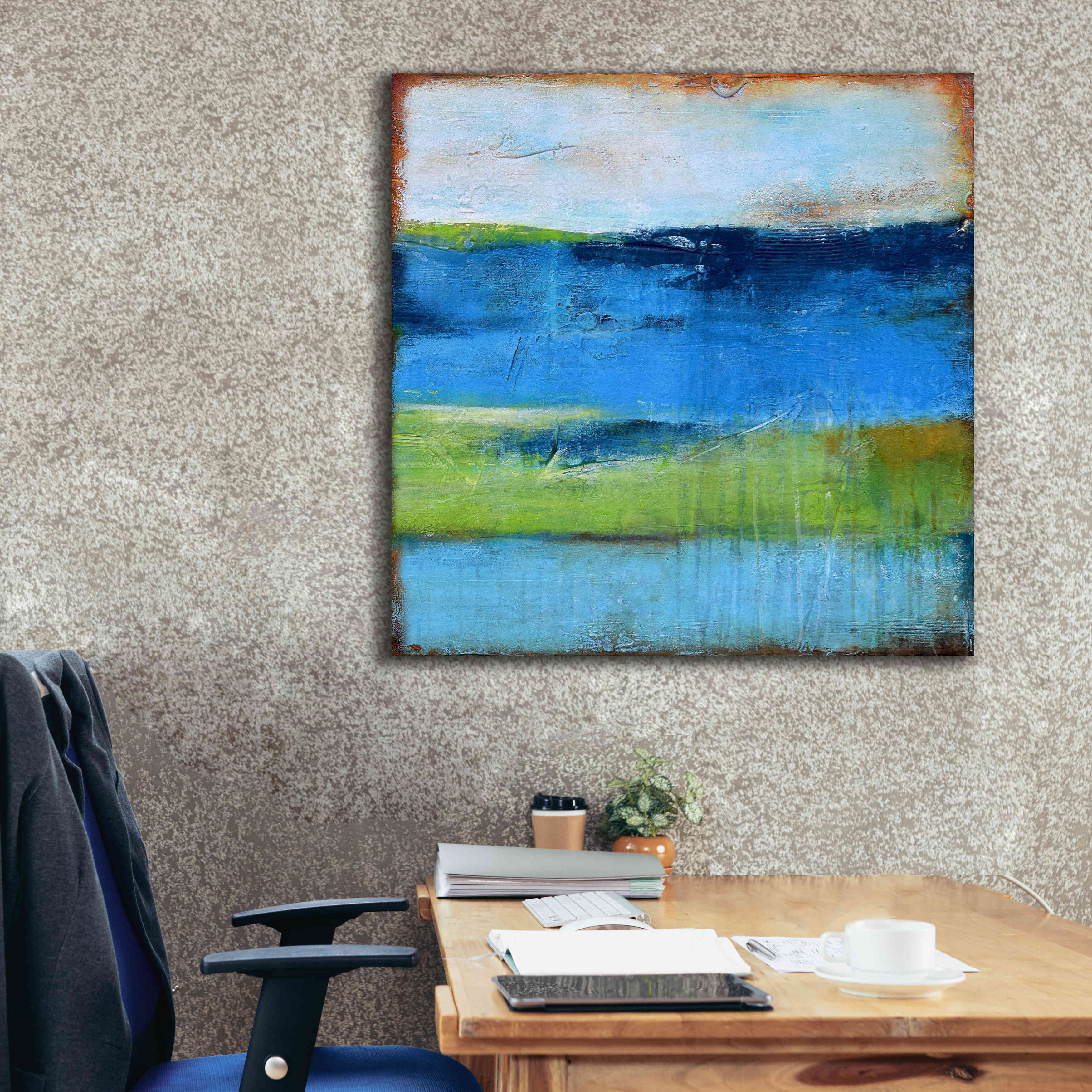 'Blue Ridge Escape II' by Erin Ashley, Giclee Canvas Wall Art,37x37