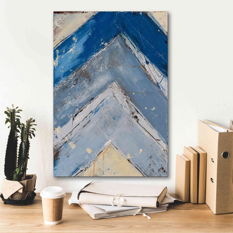 Image of 'Blue Zag I' by Erin Ashley, Giclee Canvas Wall Art,18x26