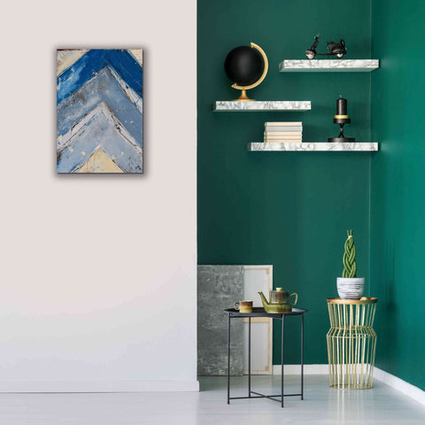 Image of 'Blue Zag I' by Erin Ashley, Giclee Canvas Wall Art,18x26