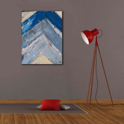 Image of 'Blue Zag I' by Erin Ashley, Giclee Canvas Wall Art,26x34