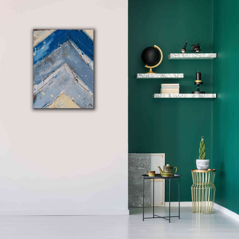 Image of 'Blue Zag I' by Erin Ashley, Giclee Canvas Wall Art,26x34