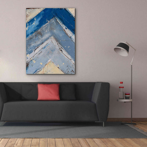 Image of 'Blue Zag I' by Erin Ashley, Giclee Canvas Wall Art,40x54