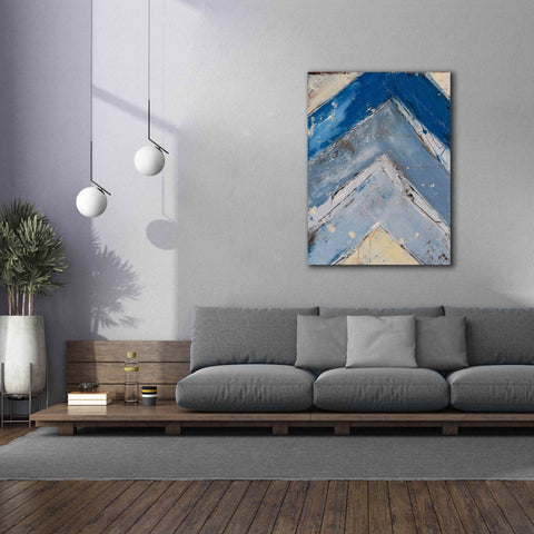 Image of 'Blue Zag I' by Erin Ashley, Giclee Canvas Wall Art,40x54