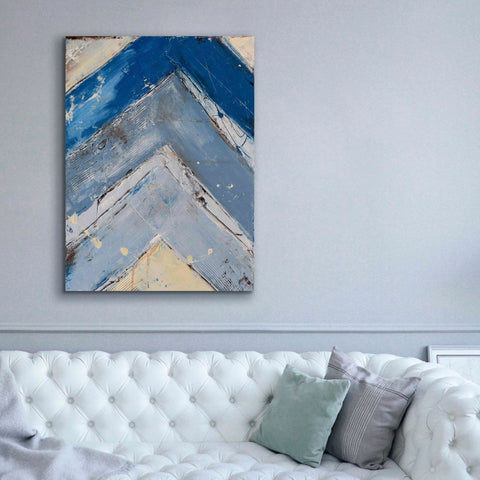 Image of 'Blue Zag I' by Erin Ashley, Giclee Canvas Wall Art,40x54