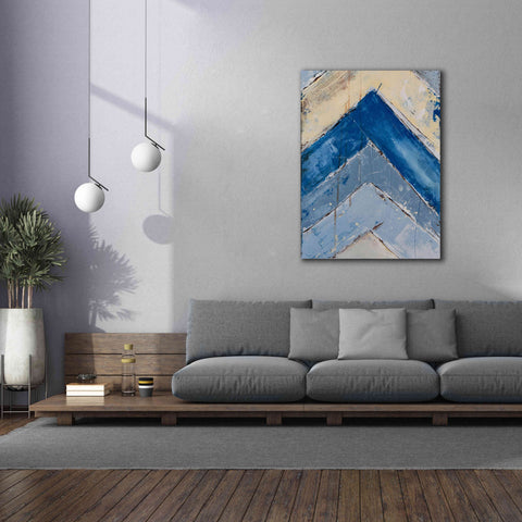 Image of 'Blue Zag II' by Erin Ashley, Giclee Canvas Wall Art,40x54