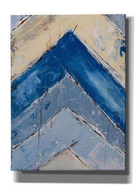 'Blue Zag II' by Erin Ashley, Giclee Canvas Wall Art